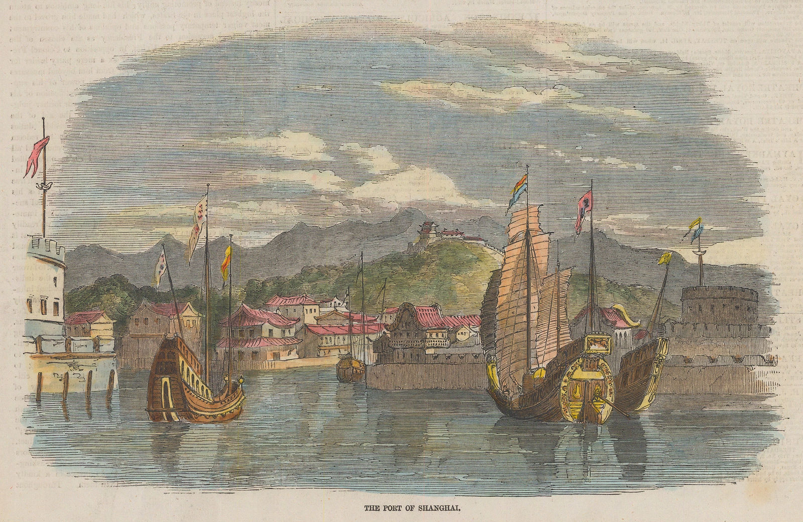Illustrated London News (ILN), China - Shanghai, Port, 1857