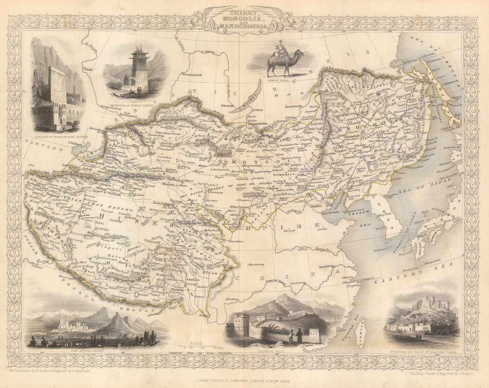 John Tallis, Tibet, Mongolia and Manchuria, 1851