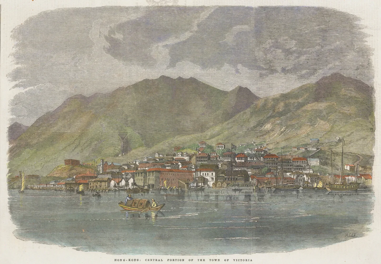 Illustrated London News (ILN), Hong Kong - Victoria, 1857