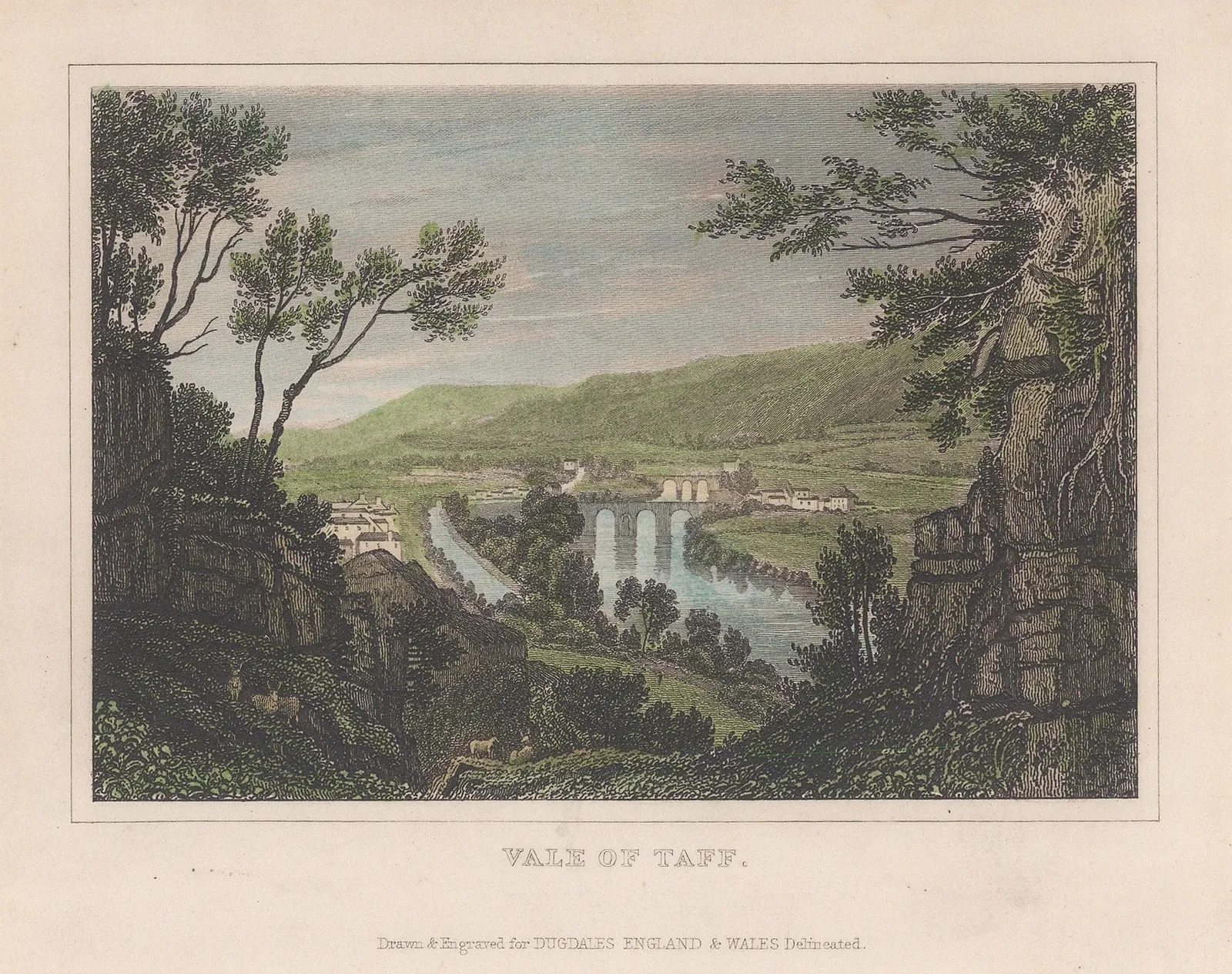 Thomas Dugdale, Wales - River Taff, 1830 c.