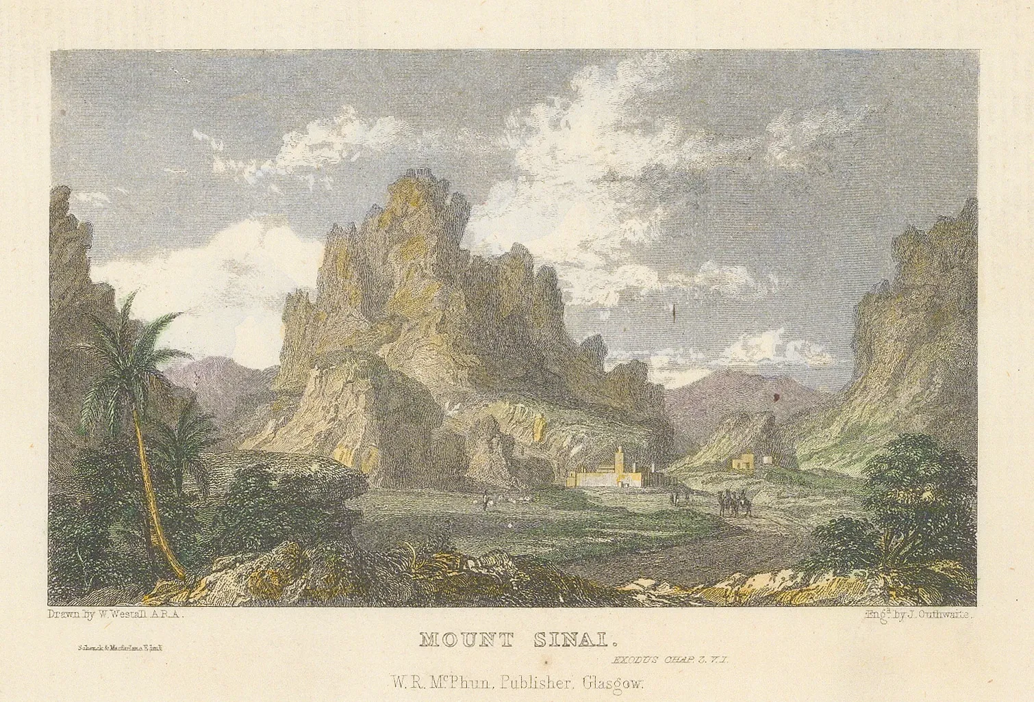 William Westall, Holy Land - Mount Sinai, 1820 c.