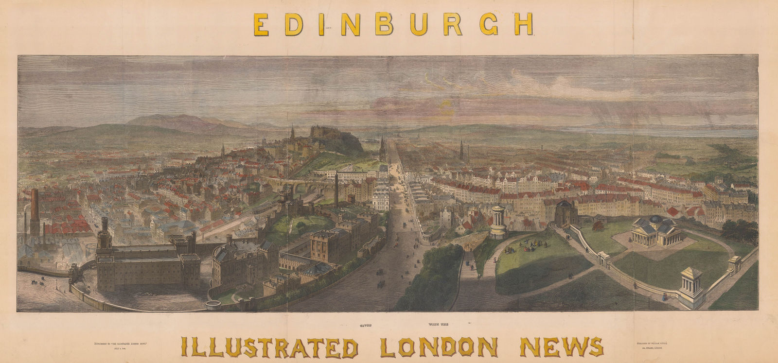 Illustrated London News (ILN), Scotland - Edinburgh, 1848 c.