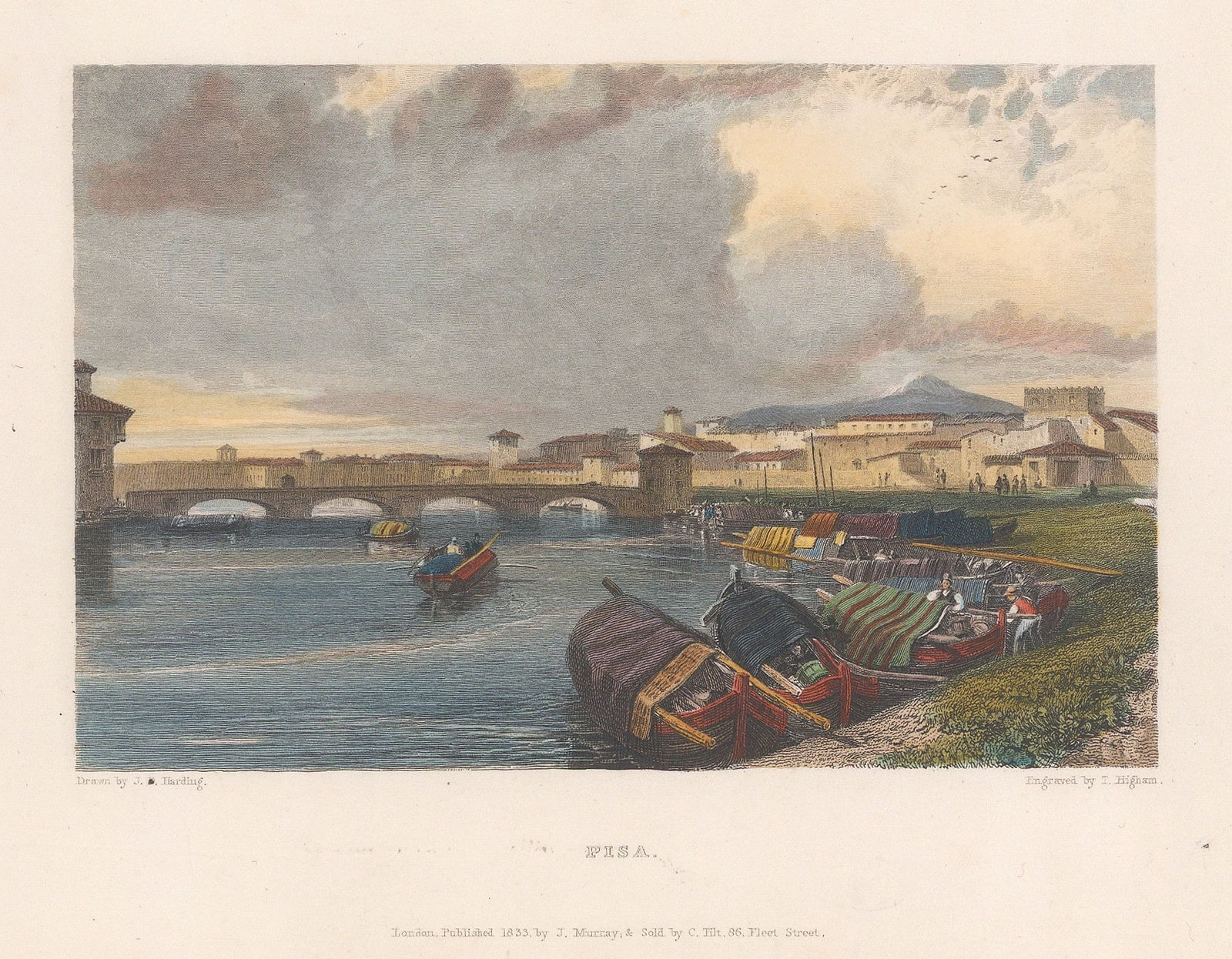 James Duffield Harding, Italy - Pisa, 1833