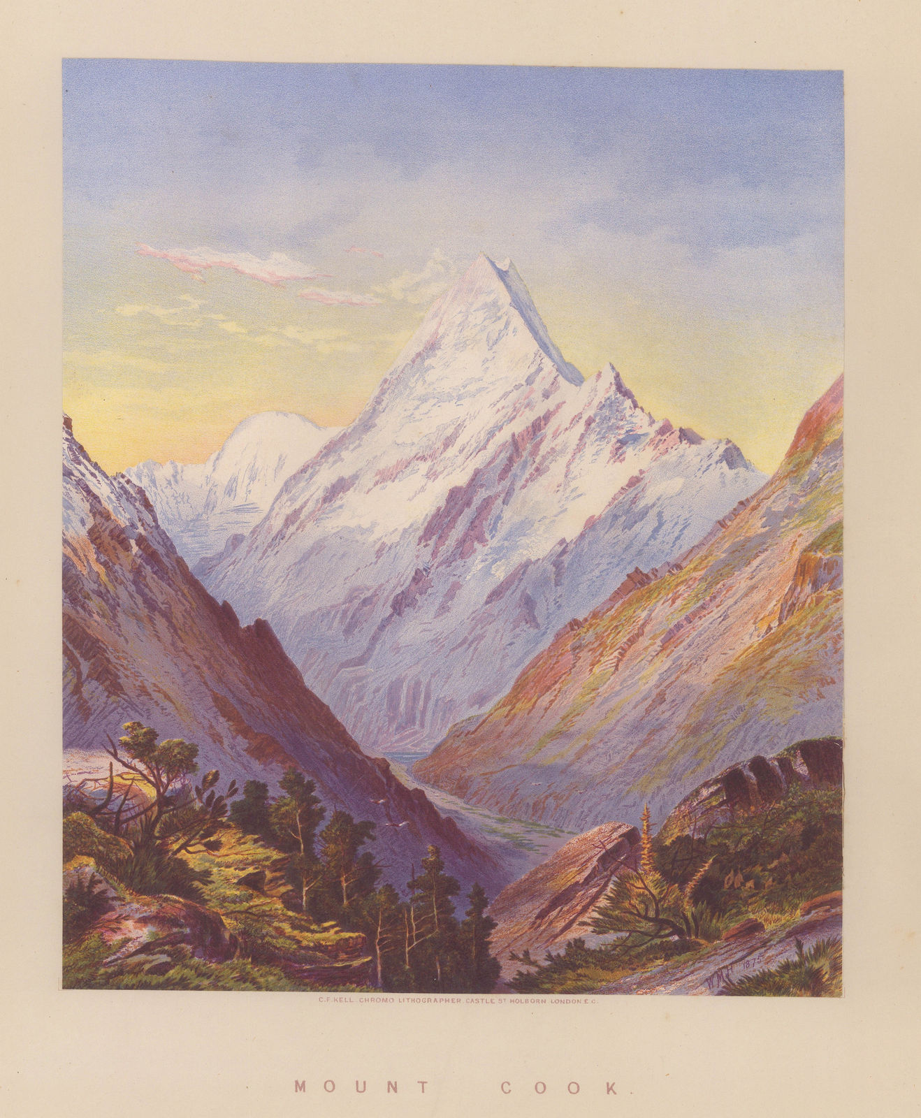 Charles Decimus Barraud, New Zealand - Aoraki (Mount Cook), 1877