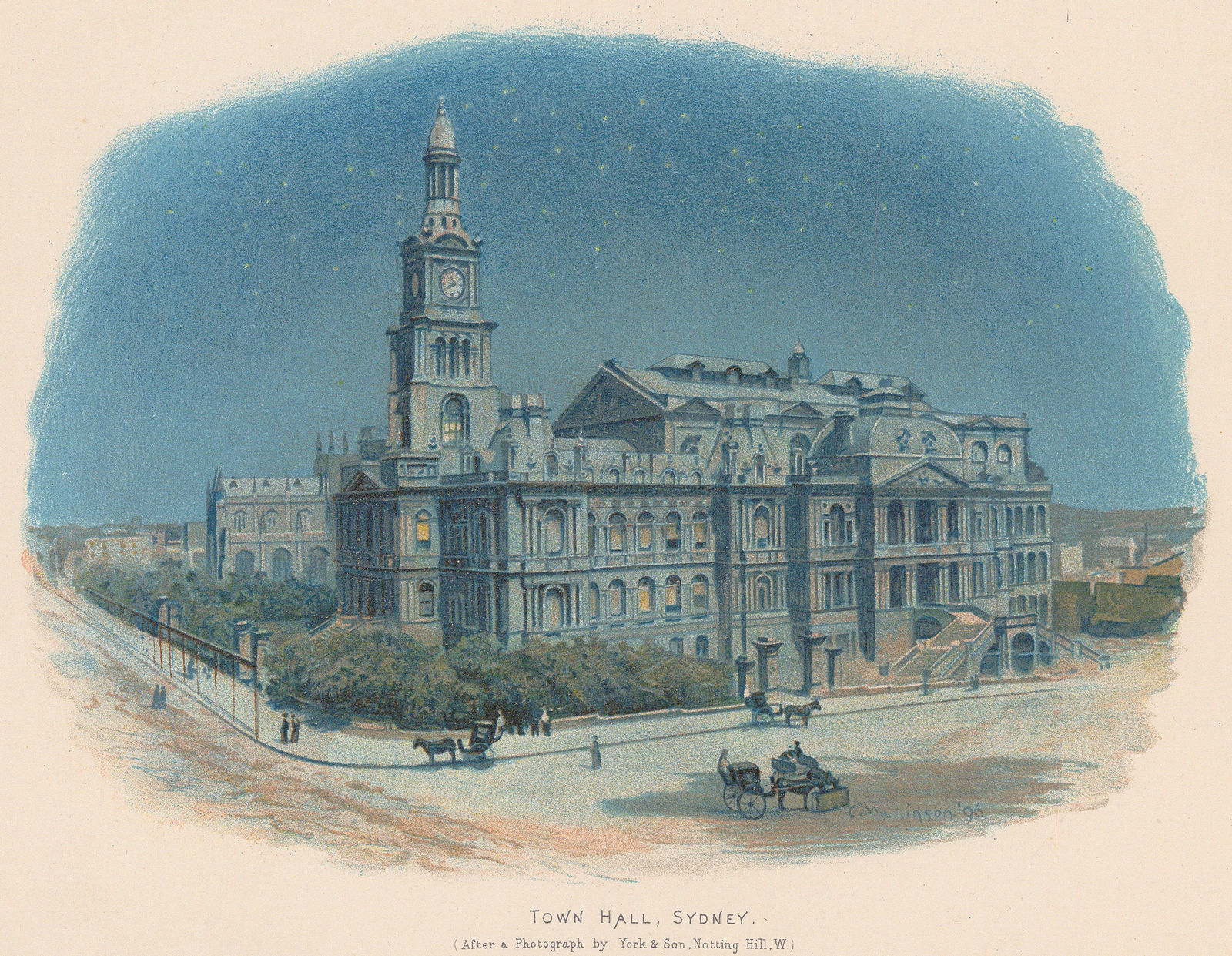 Charles Wilkinson, Australia - Sydney, Town Hall, 1896