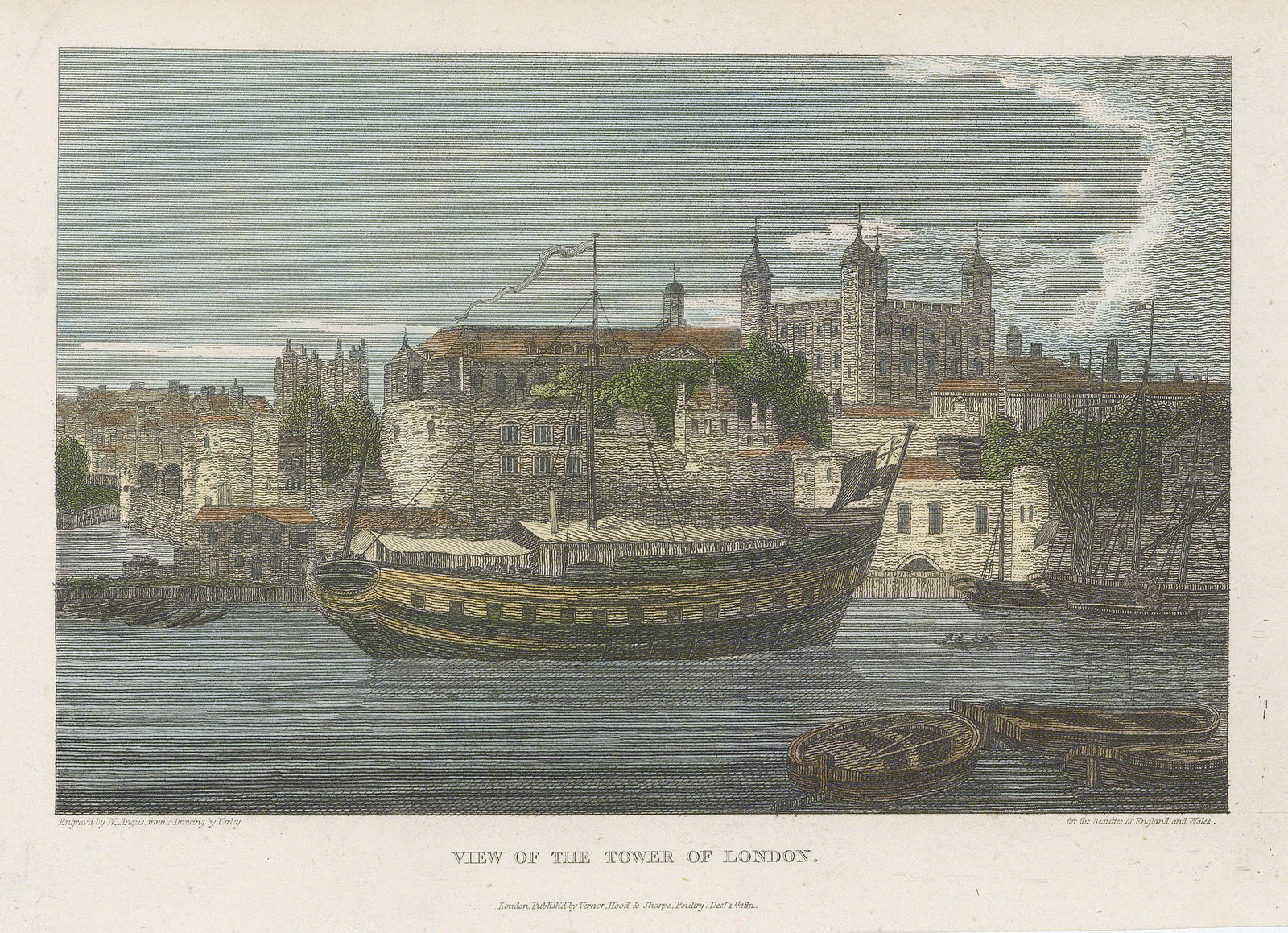 Vernor, Hood & Sharpe, London - Tower of London, 1806