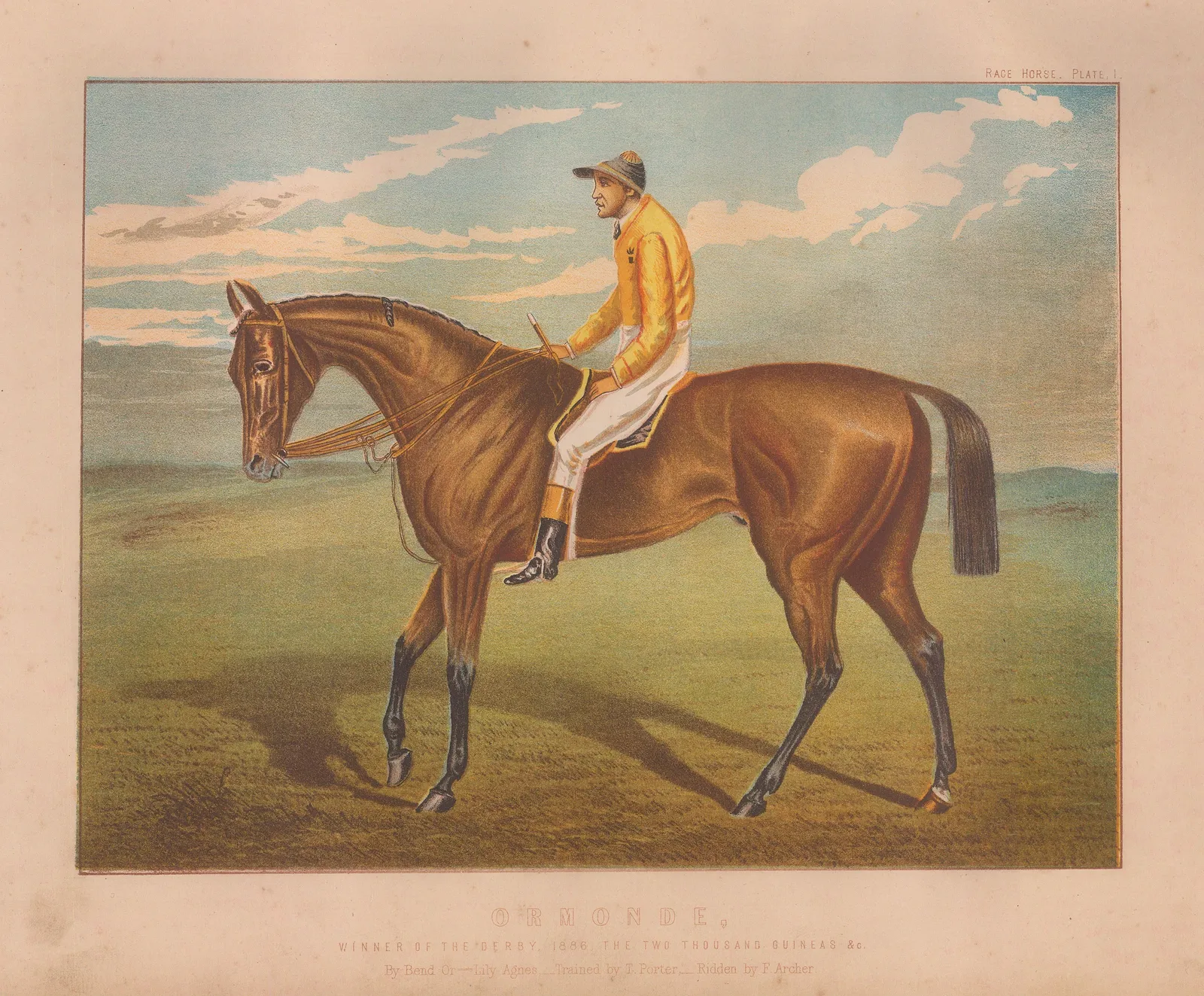 William J. Miles, Horse Racing - Ormonde and Champion jockey Fred Archer, 1890 c.