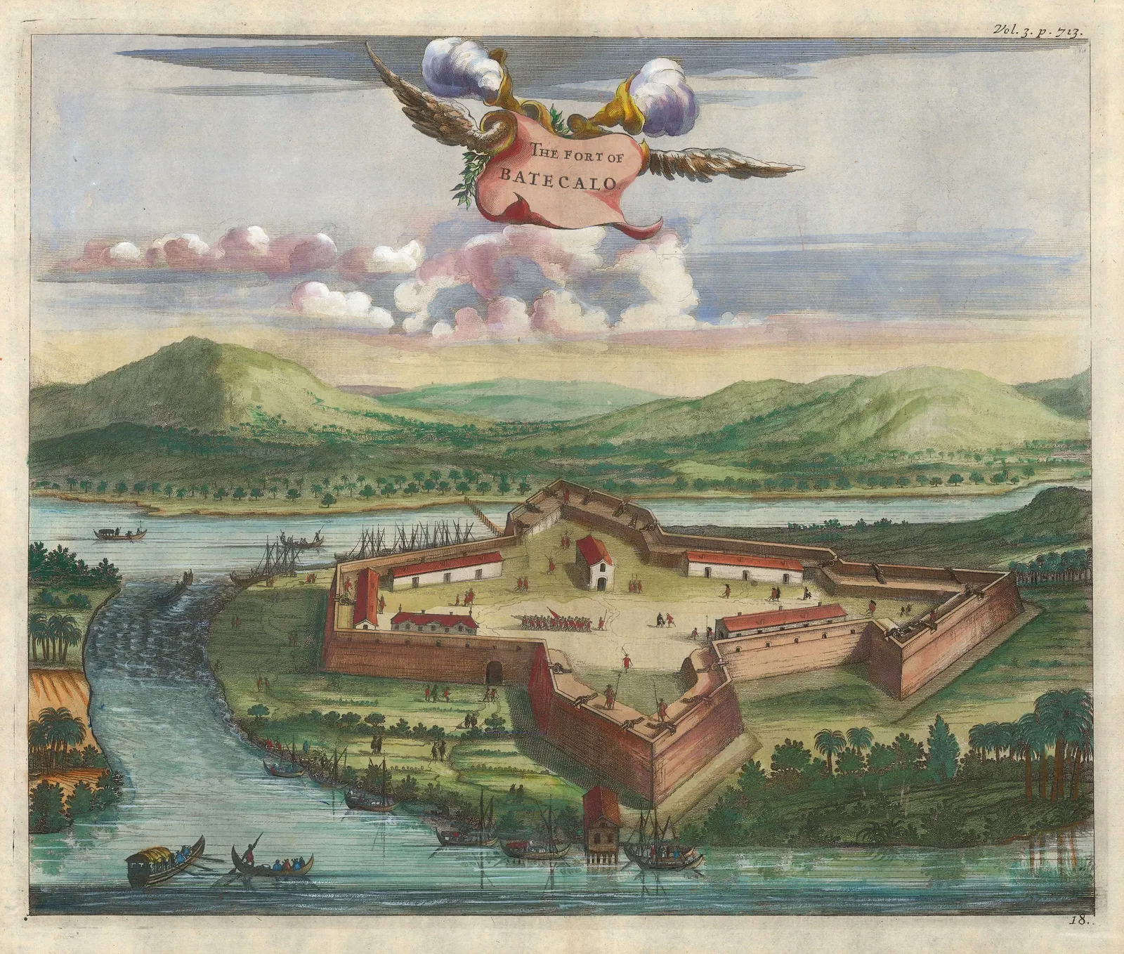 John Churchill, India - Kolkata / Calcutta, Batecalo Fort, 1746