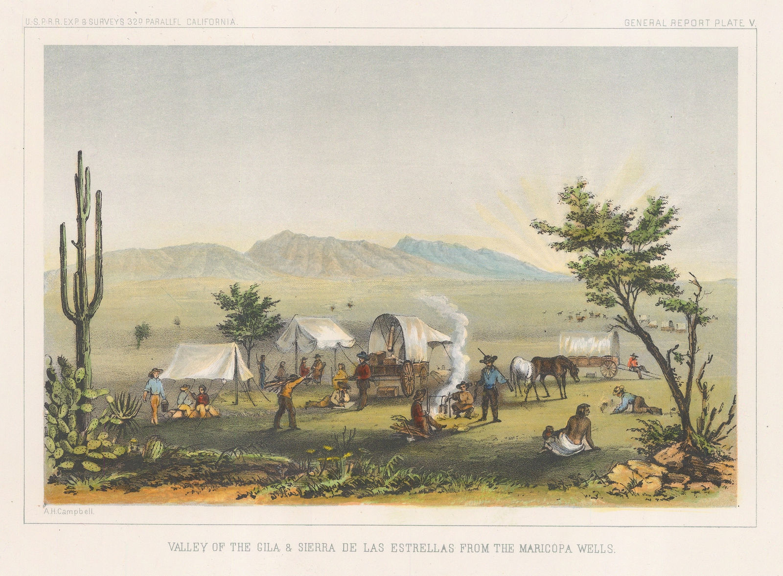 United States Pacific Railroad Expeditions (USPRR), Arizona - Valley of the Gila, 1857