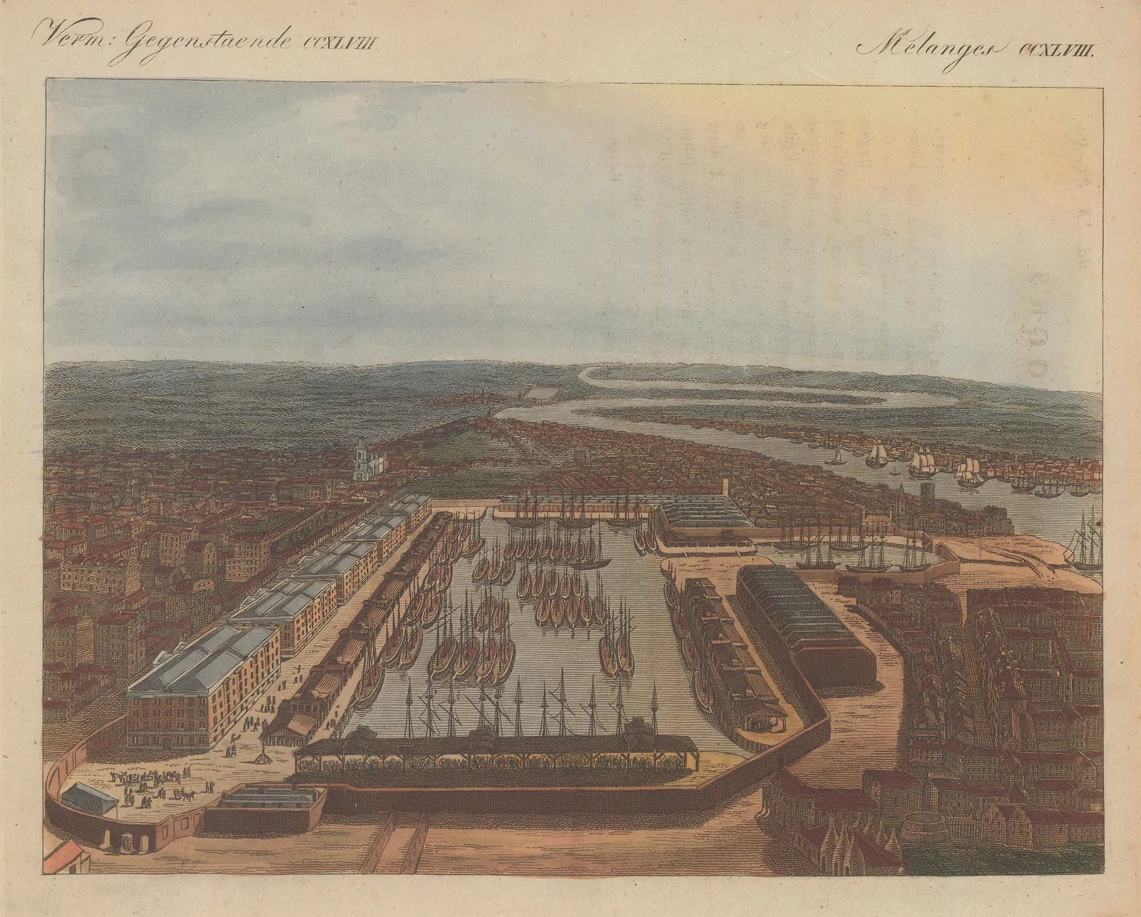 Friedrich Justin Bertuch, London - Wapping, London Docks, 1798