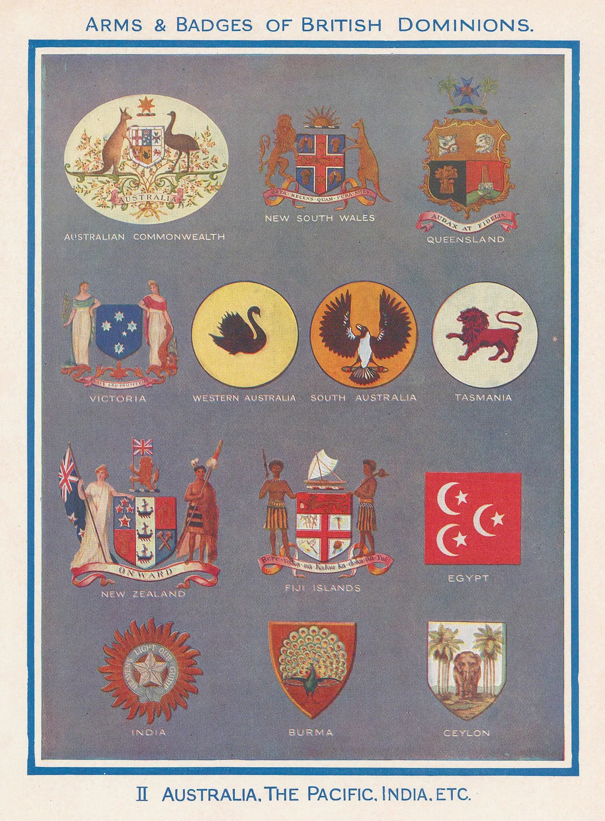 Boy's Own, Arms & Badges - British Dominions, 1920 c.