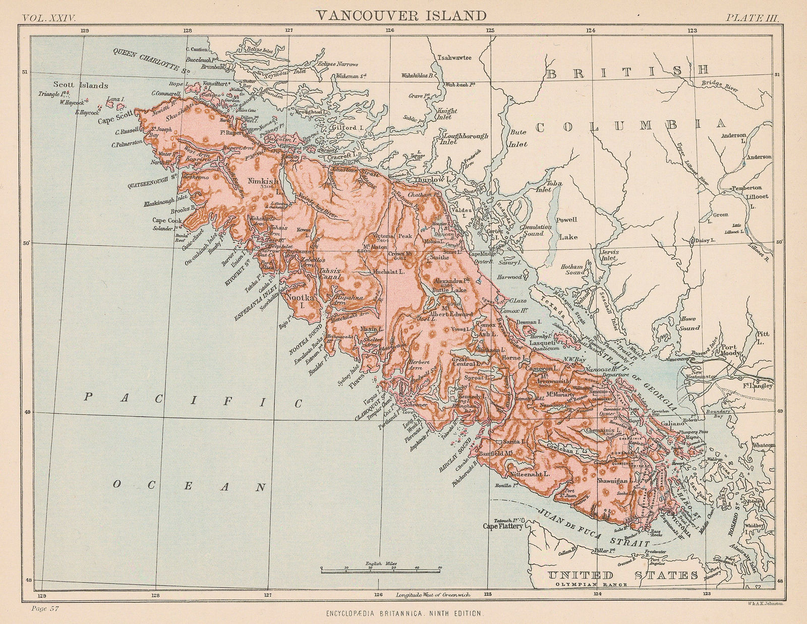 W. & A.K. Johnston, Vancouver Island, 1880 (c.)