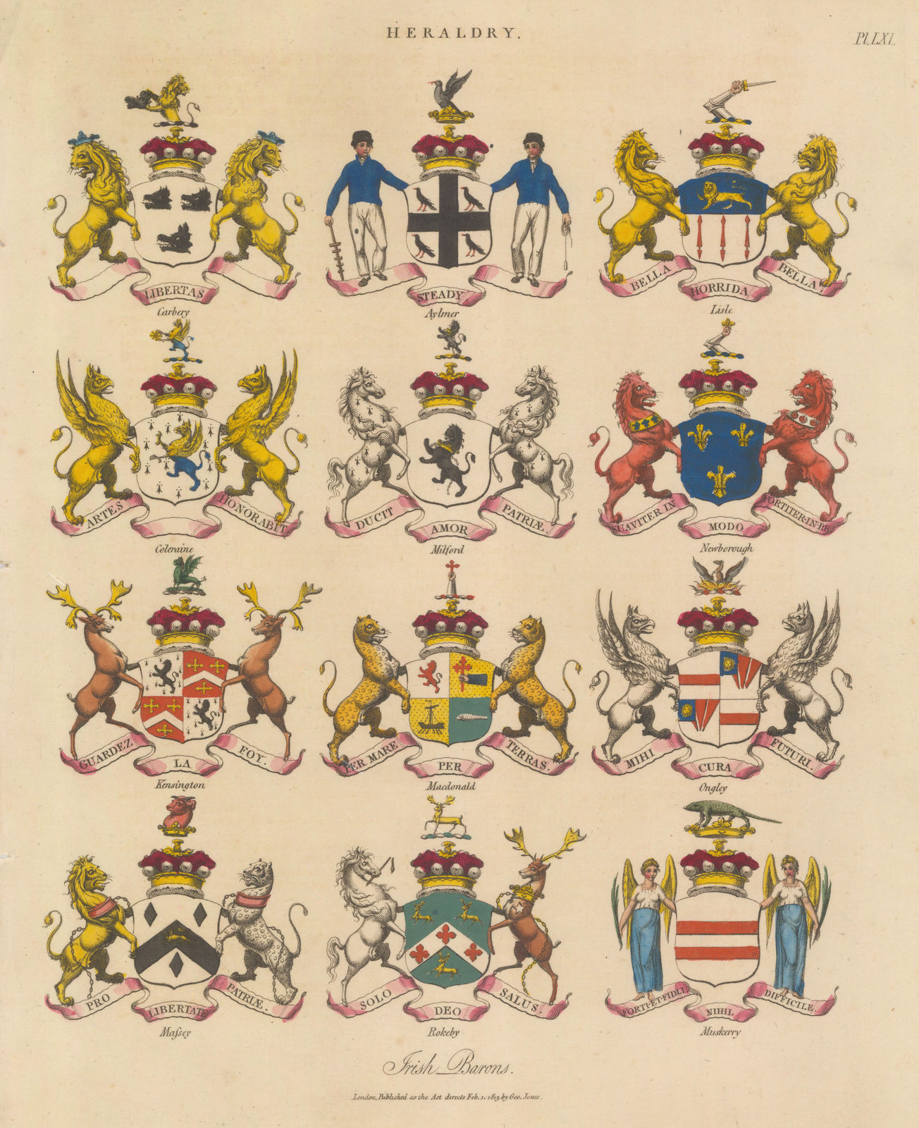 John Wilkes, Heraldry - Irish Barons, 1811