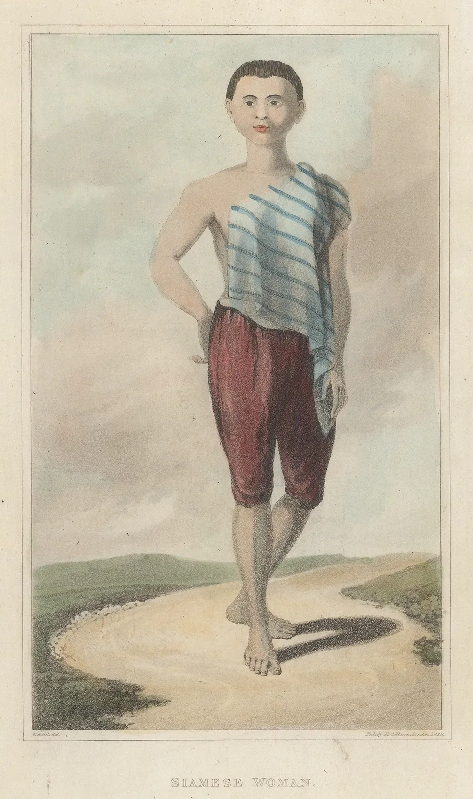 John Crawfurd, Thailand - Portrait , Siamese Woman, 1830