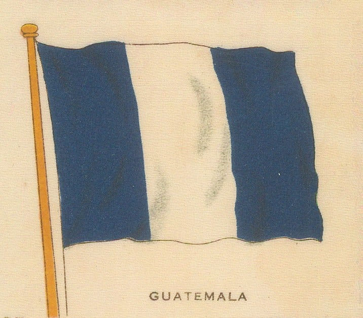 Cigarette Cards, Flags - Guatemala, 1910 c.