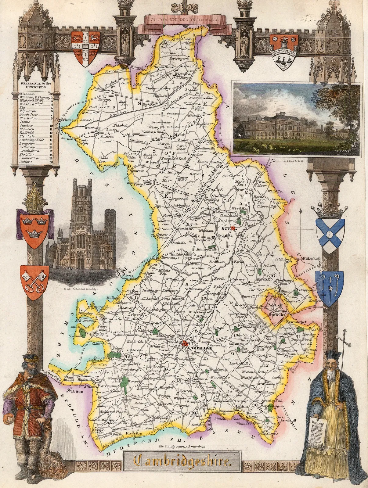 Thomas Moule, Cambridgeshire, 1840 c.