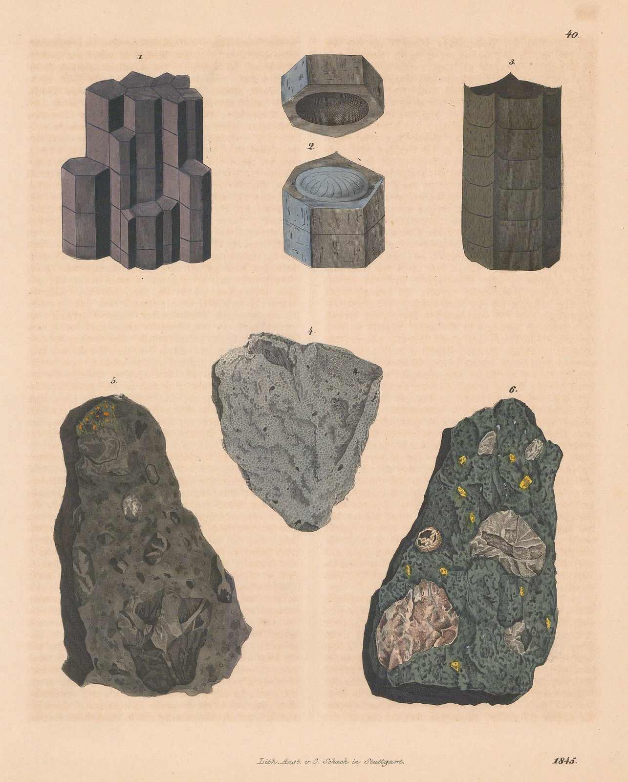 Carl Hoffmann, Geology - Basalt, 1845