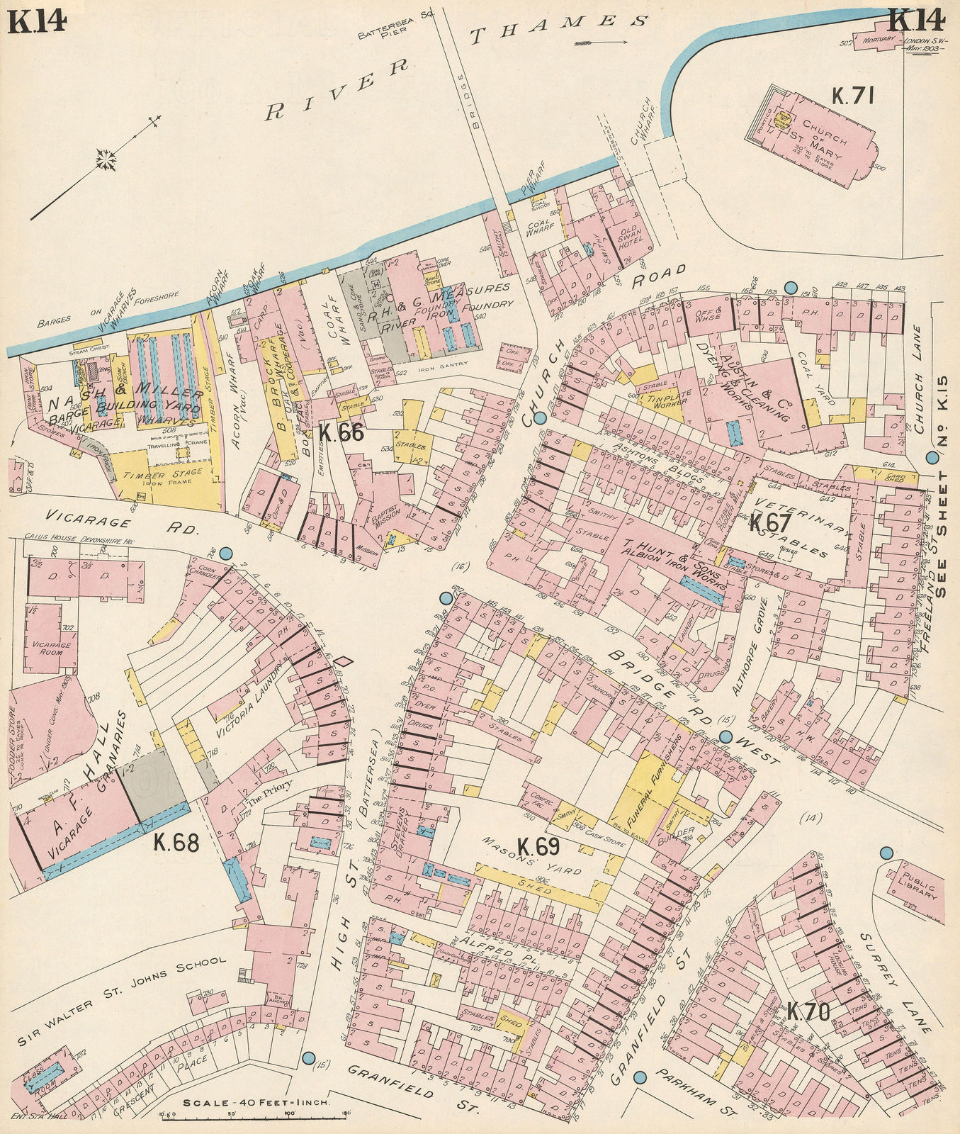 Charles Edward Goad, Battersea Square, 1903