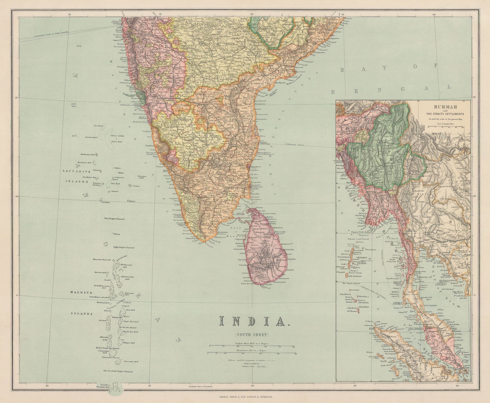 George Philip, India (South Sheet), 1893