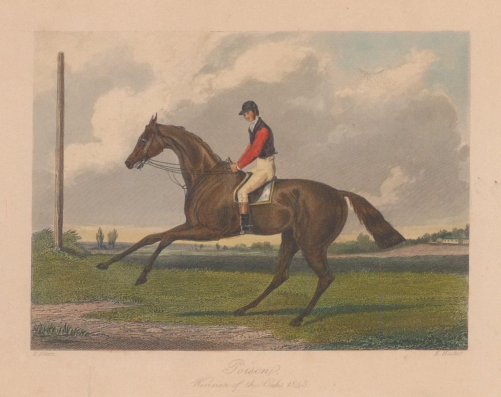 Sporting Magazine, Horse Racing - Poison, 1843 c.