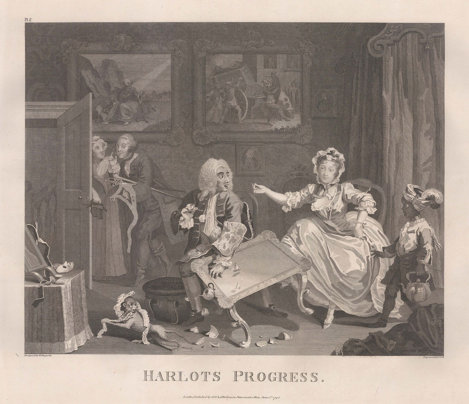 William Hogarth, Hogarth - Harlot's Progress, 1798