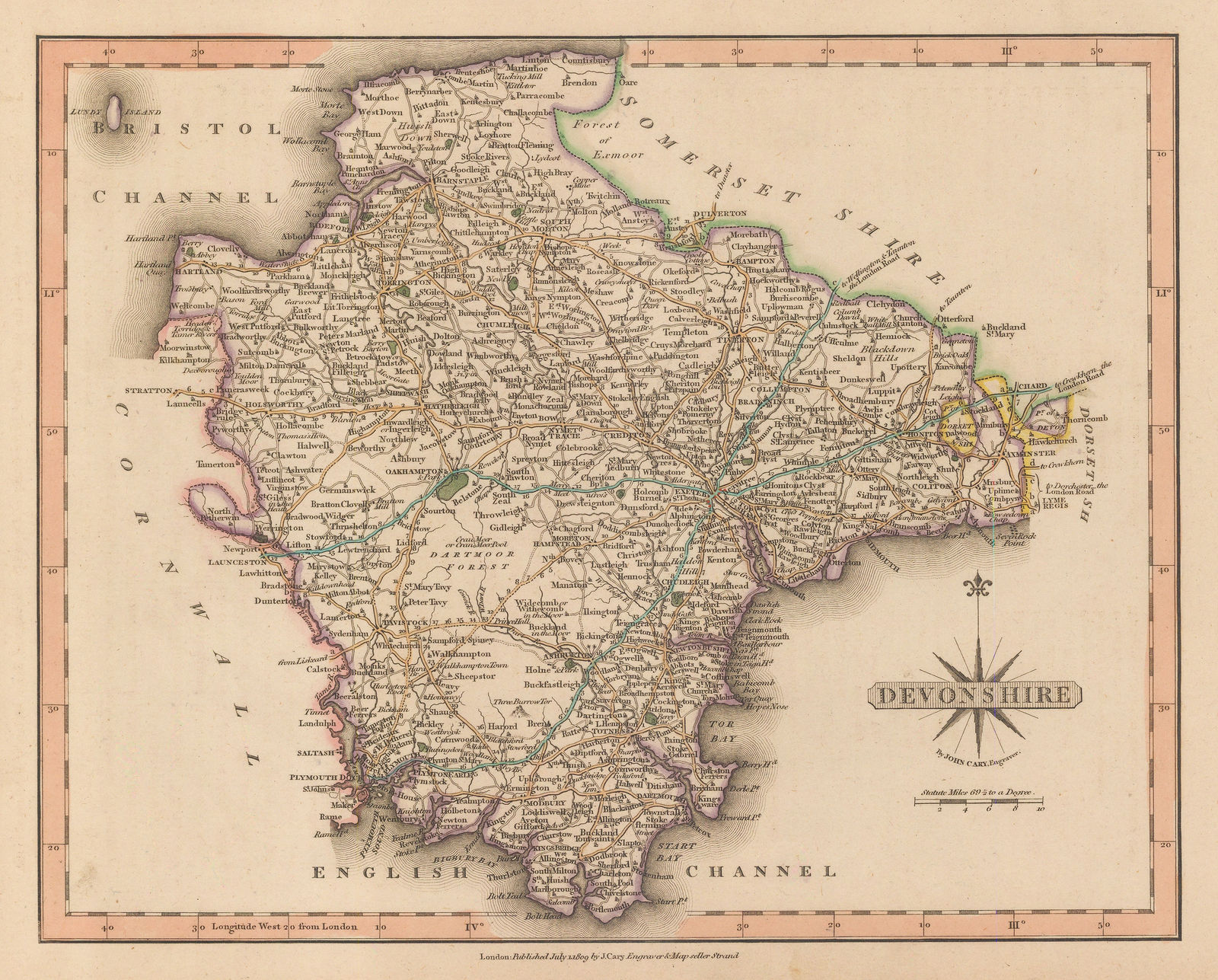 John Cary, Devonshire, 1809