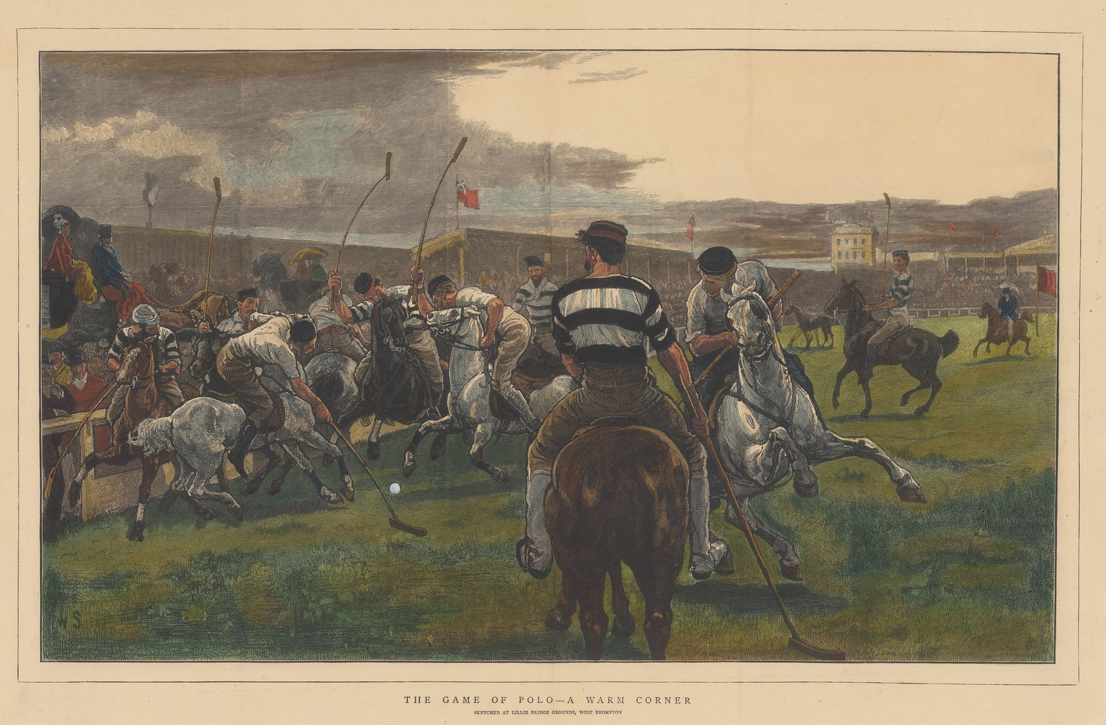 Illustrated London News (ILN), Polo - Lillie Bridge Grounds West Brompton, 1880 c.