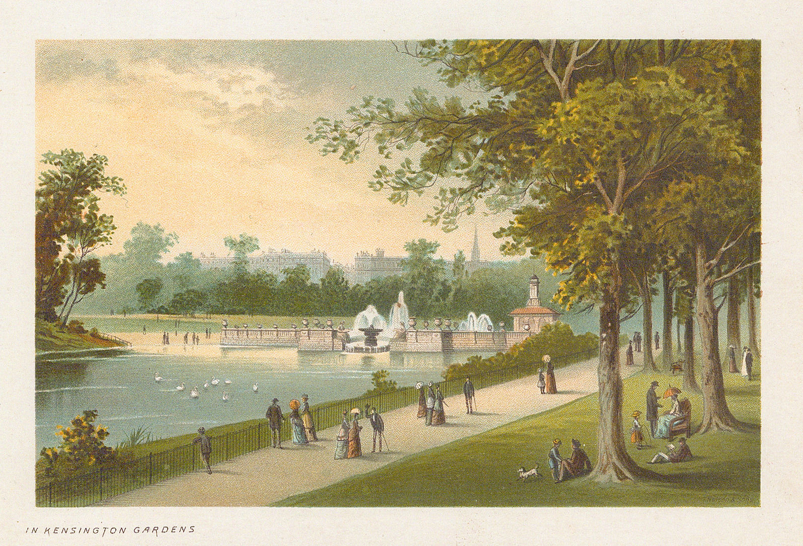 Thomas Nelson, London - Kensington Gardens, 1891