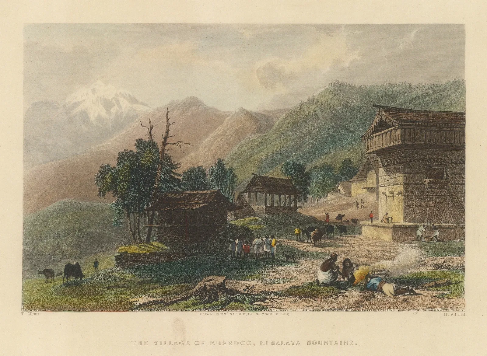 Lt. George White, Himalayas - Khandoo, 1838