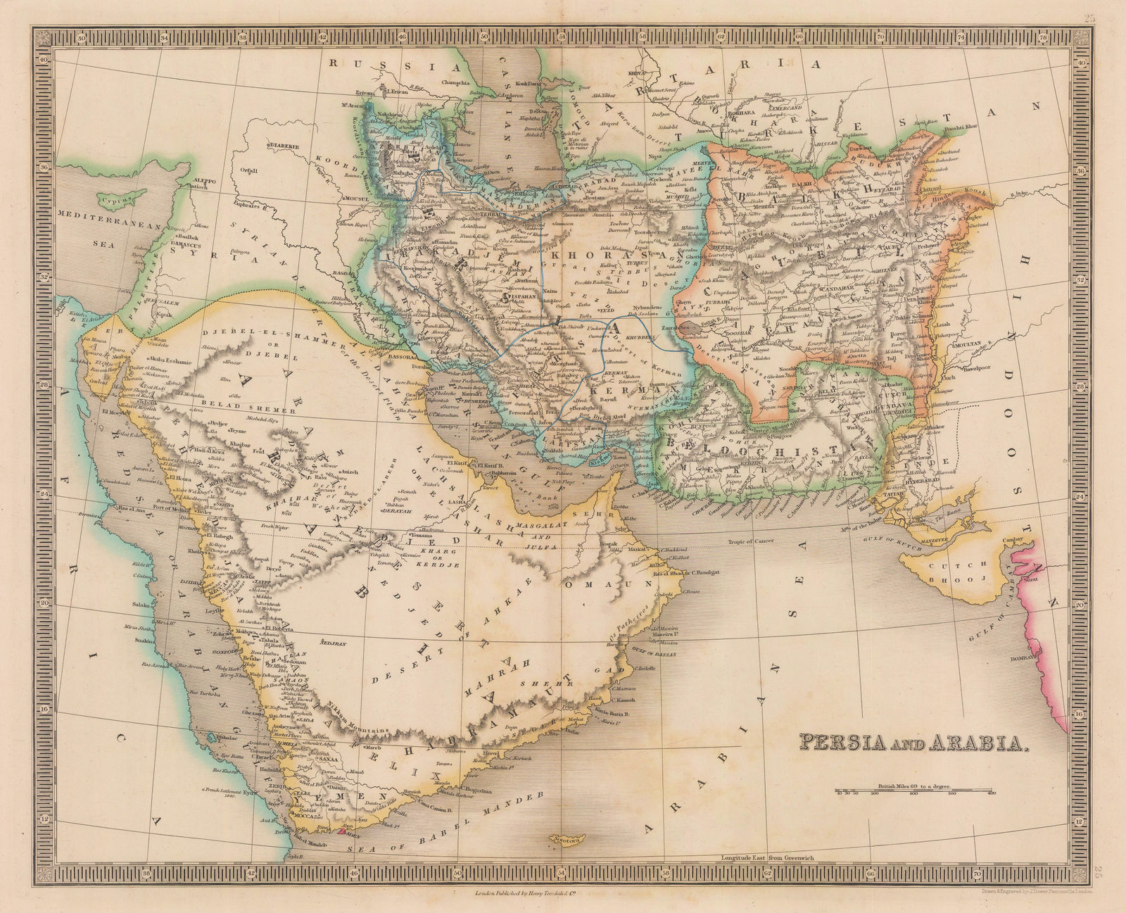 Henry Teesdale, Arabia, Iran (Persia) and Afghanistan (Caubul), 1841