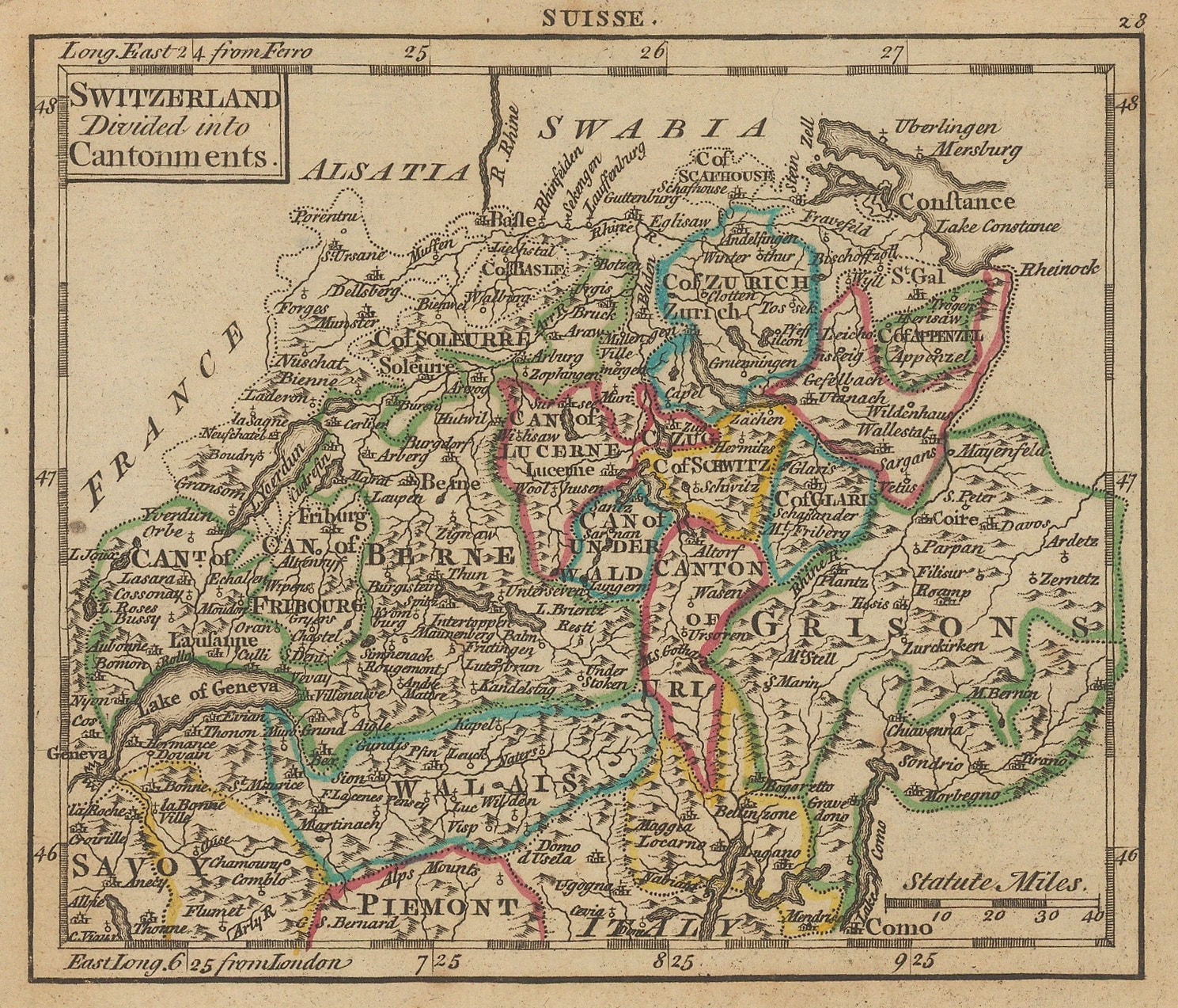 Andrew Dury, Switzerland, 1763