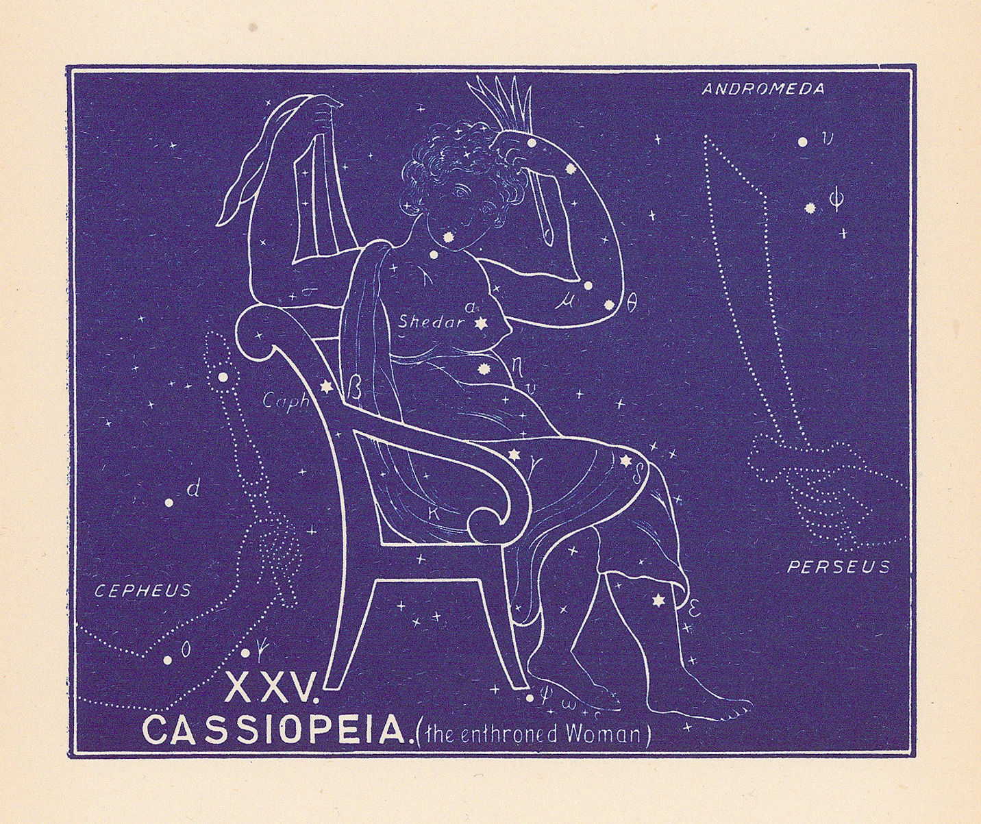 Ethelbert William Bullinger, XXV. Cassiopeia (The Enthroned Woman), 1895