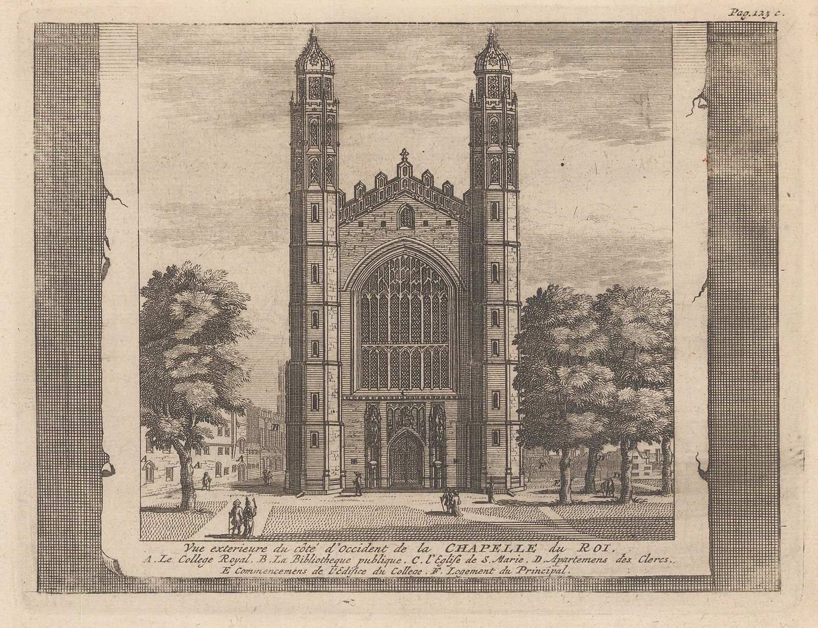 Pieter Van der Aa, Cambridge University - King's College, 1727