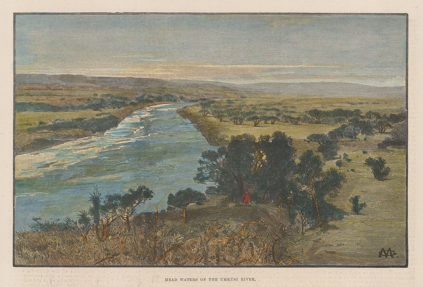 Illustrated London News (ILN), South Africa - Mkuze River /Umkusi, 1888