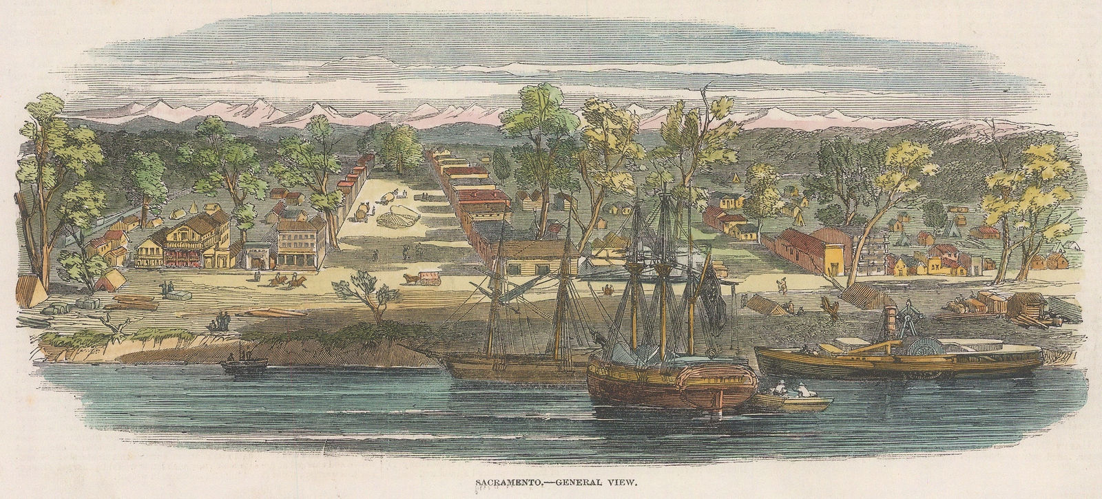 Illustrated London News (ILN), California - Sacramento, 1850