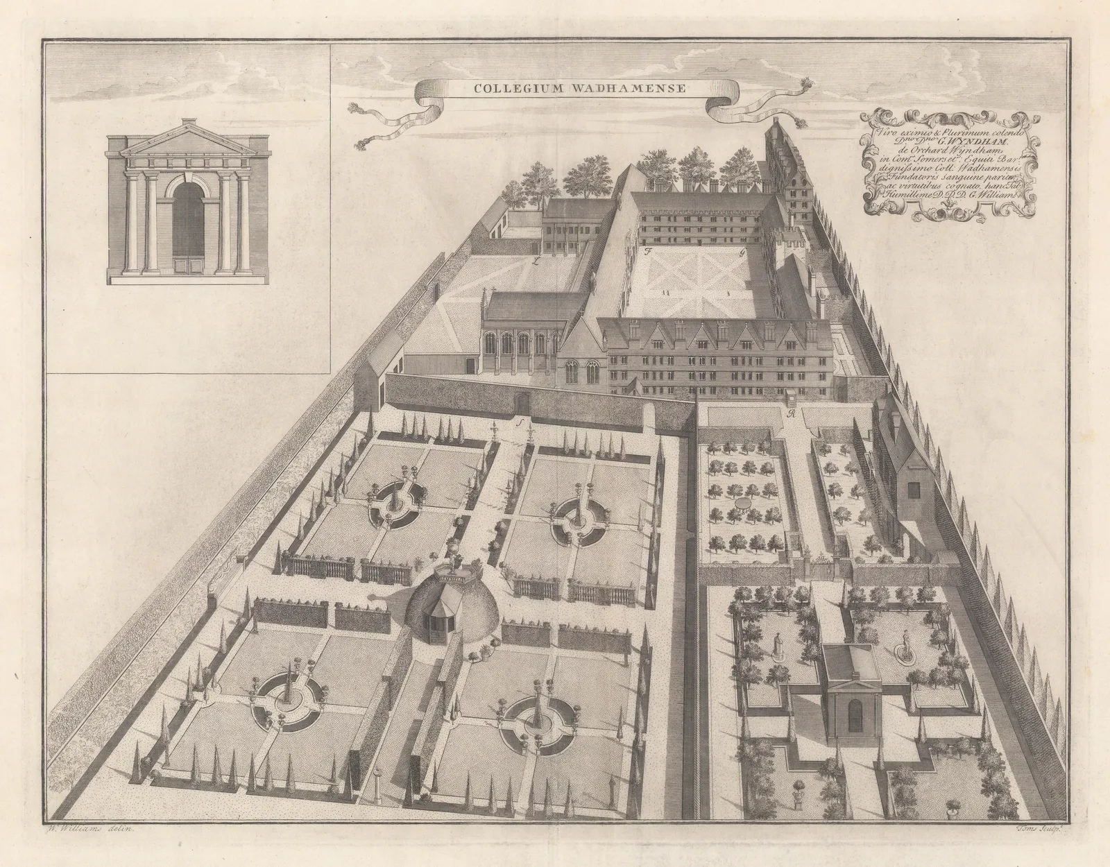 William Williams, Oxford University - Wadham College, 1734