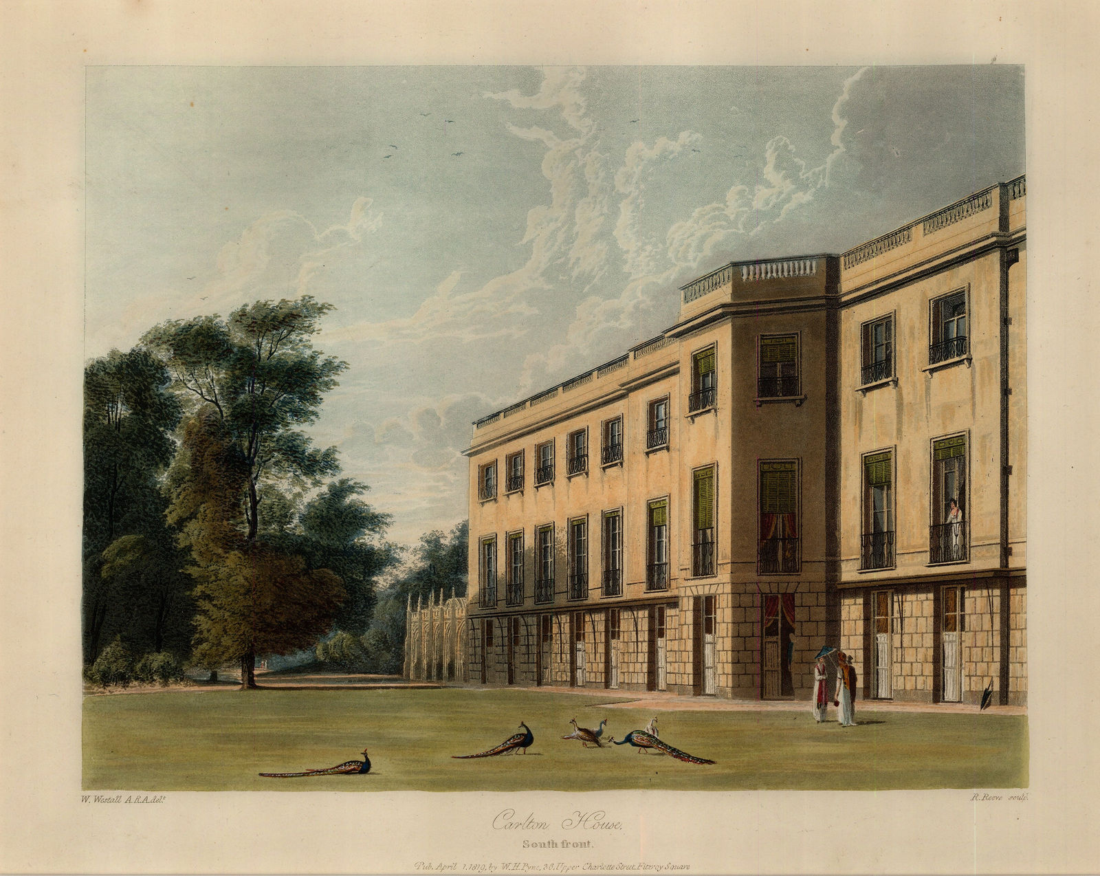William Henry Pyne, London - Carlton House, 1819