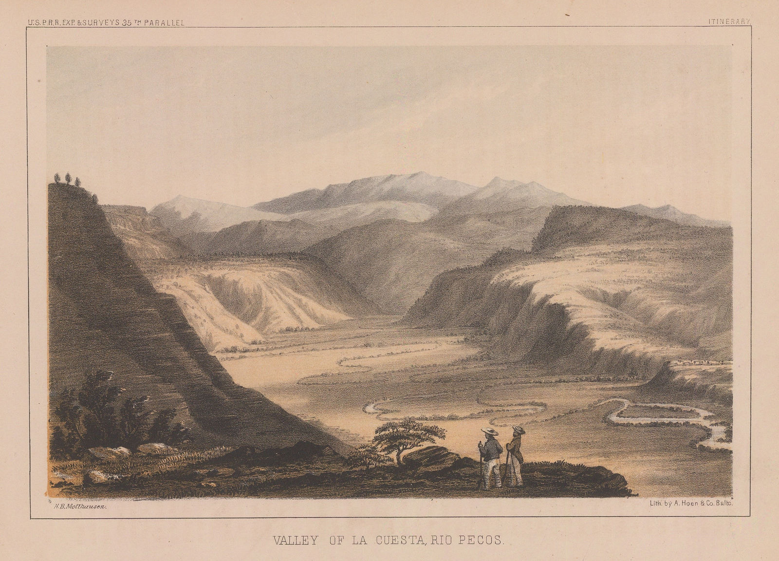 United States Pacific Railroad Expeditions (USPRR), New Mexico - Rio Pecos, 1856