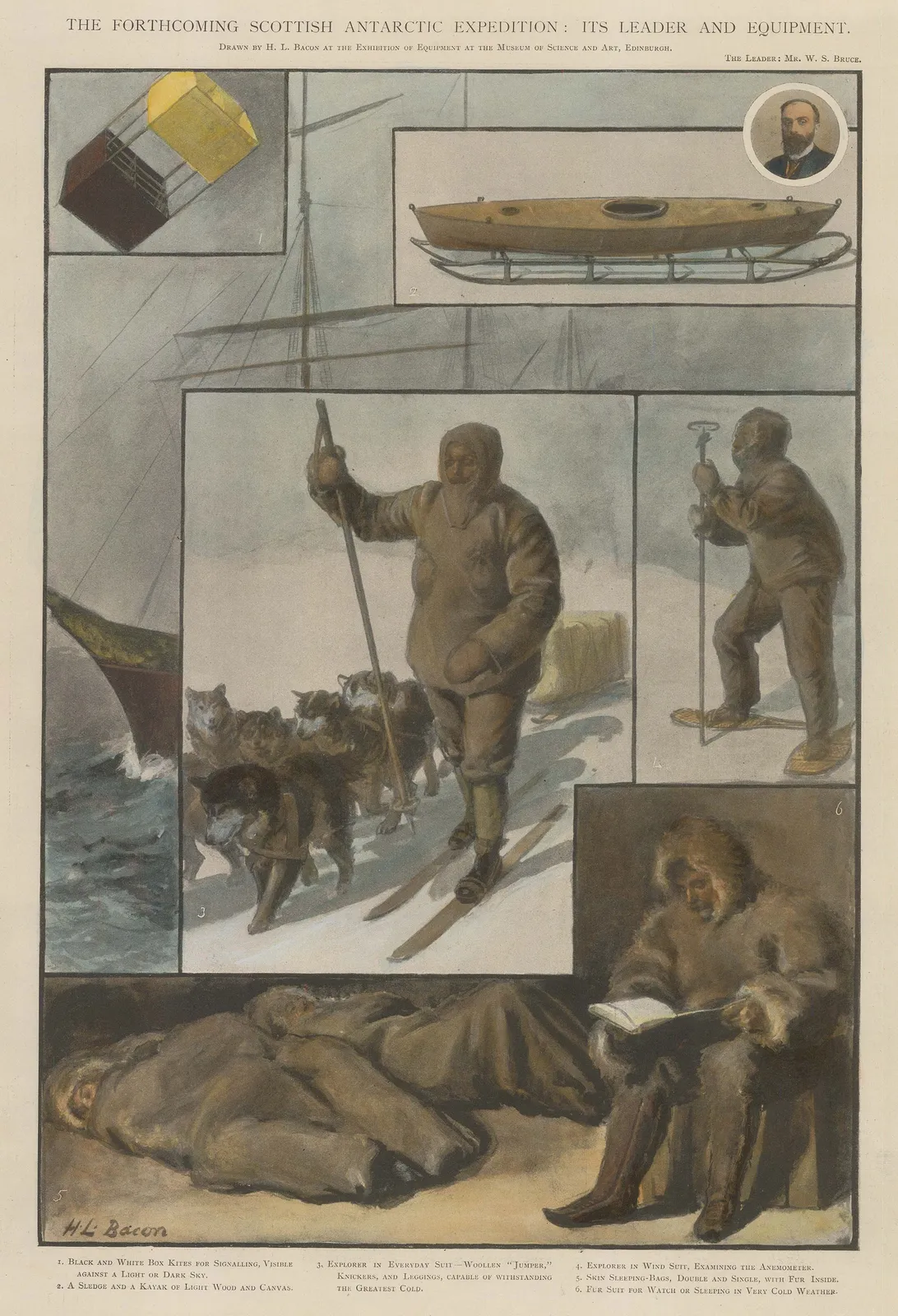 The Graphic Magazine, Antarctic - Scottish National Antarctic Expedition, 1902 c.