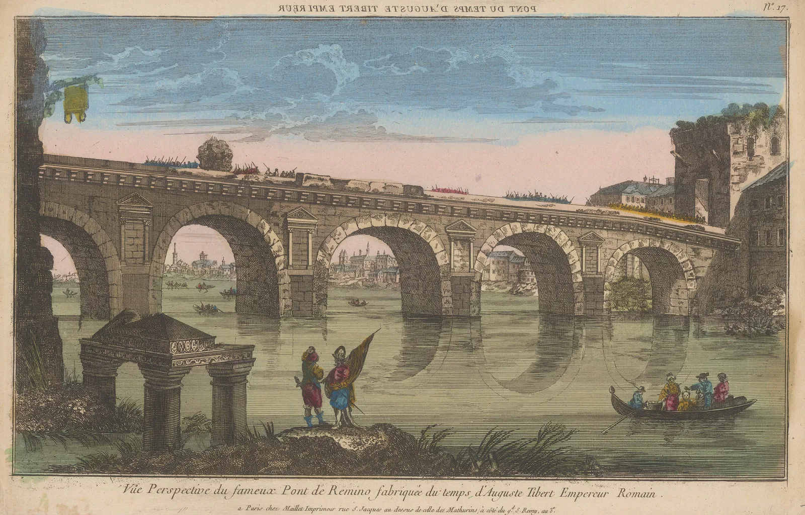 Vue D'Optique, Italy - Rimini, 1750