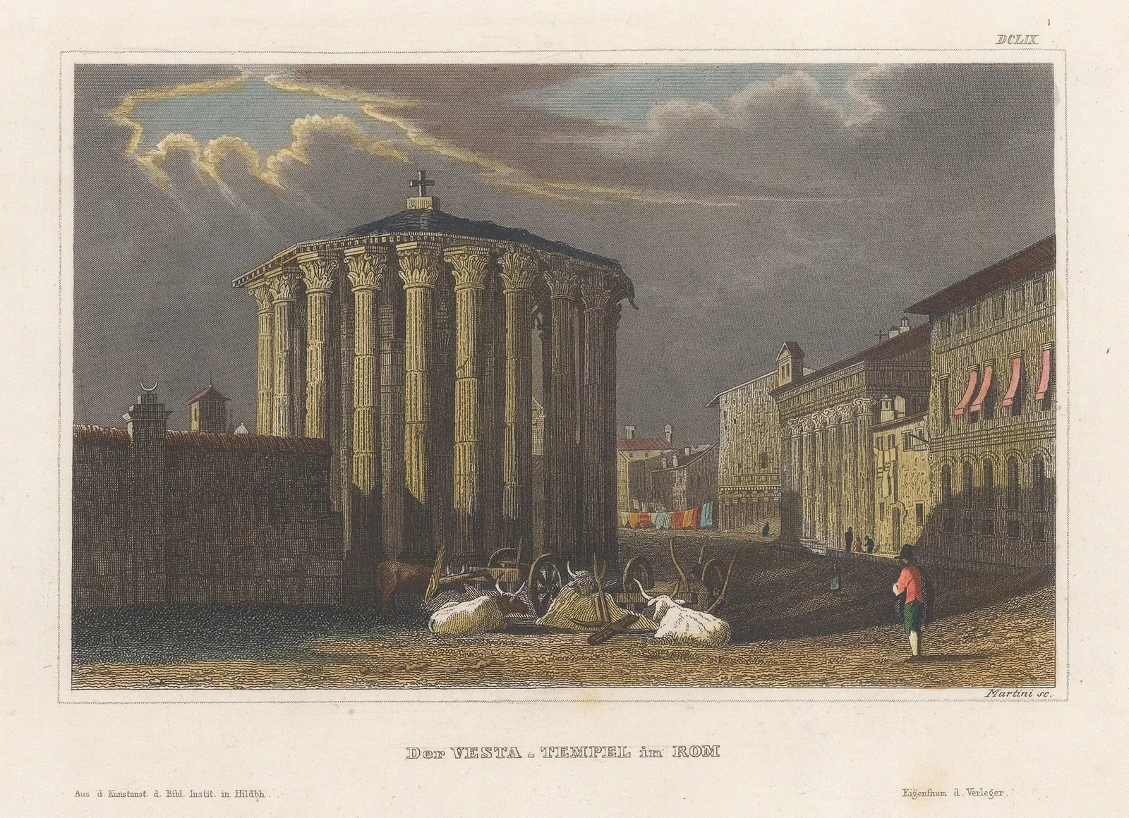 Hermann Meyer, Italy - Rome, Forum, 1839