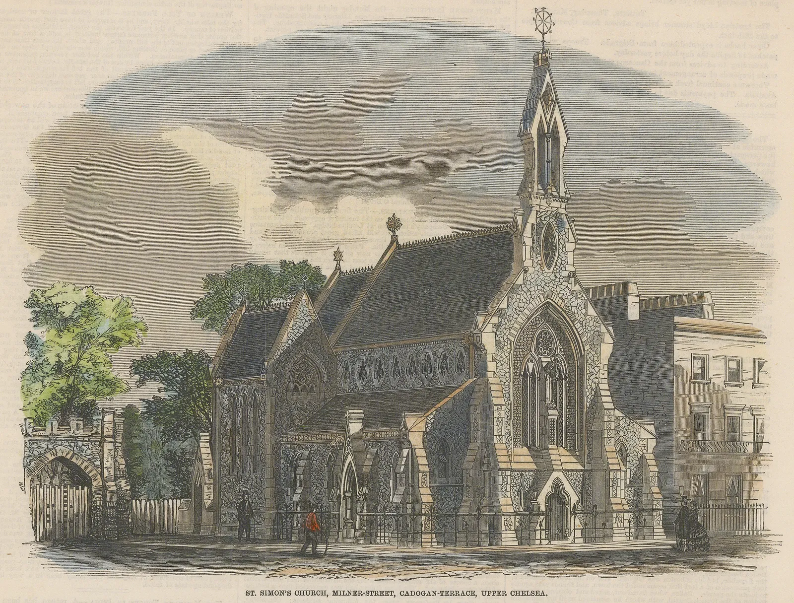 Illustrated London News (ILN), London - Chelsea, St Simon Zelotes, 1859