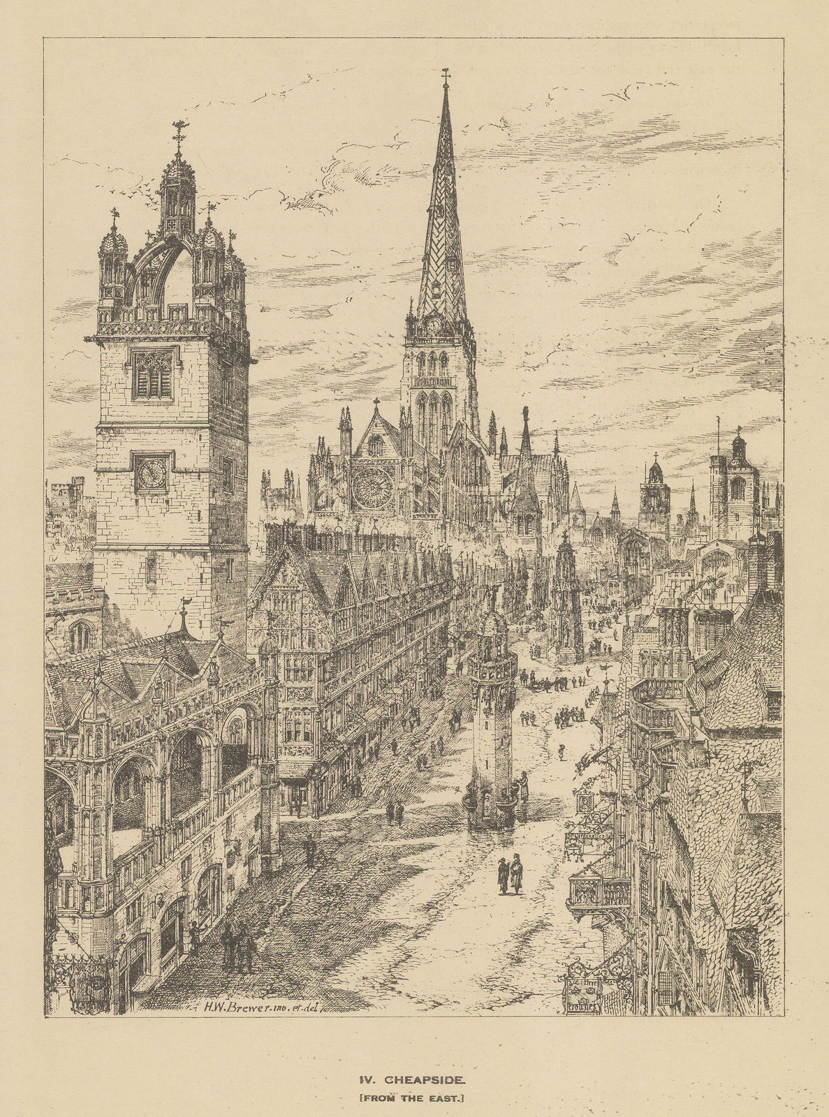 The Builder, London - Medieval London - Cheapside, 1921