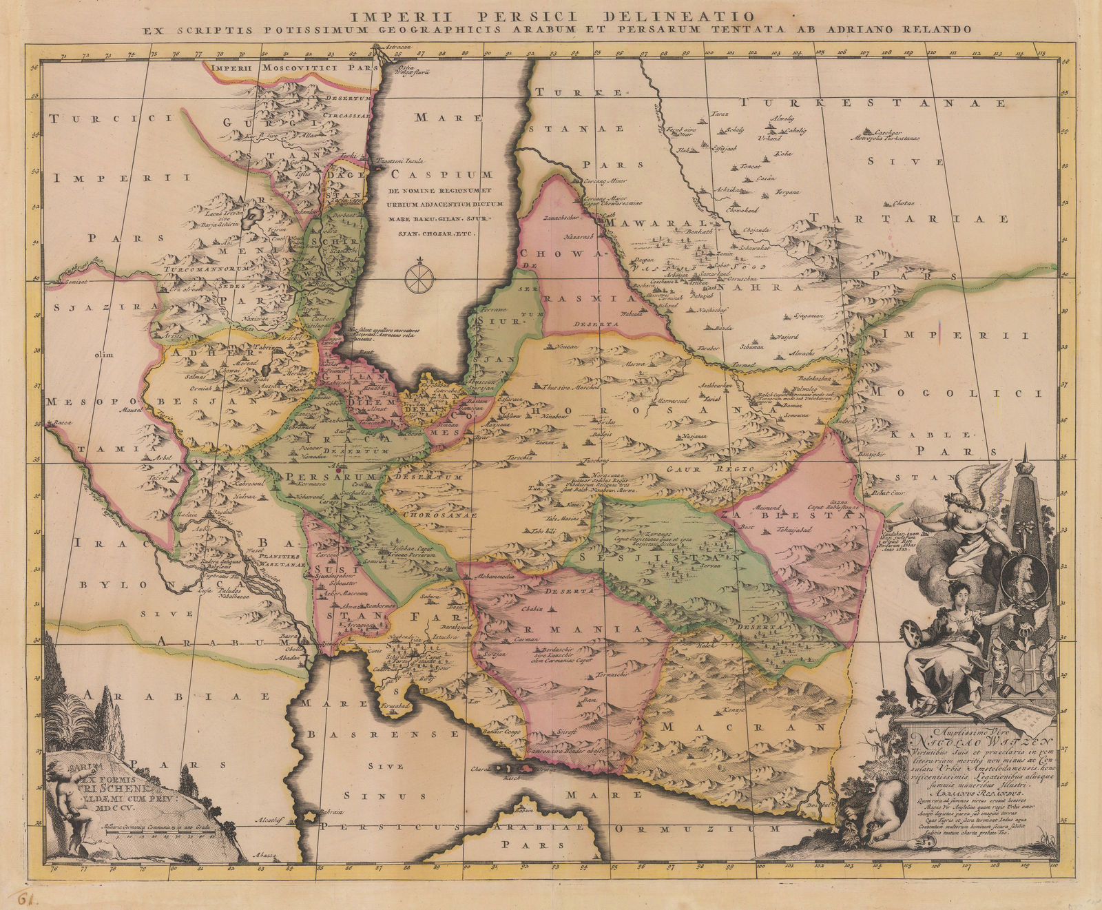 Pieter Schenk, Persian Empire (Iran), 1705 c