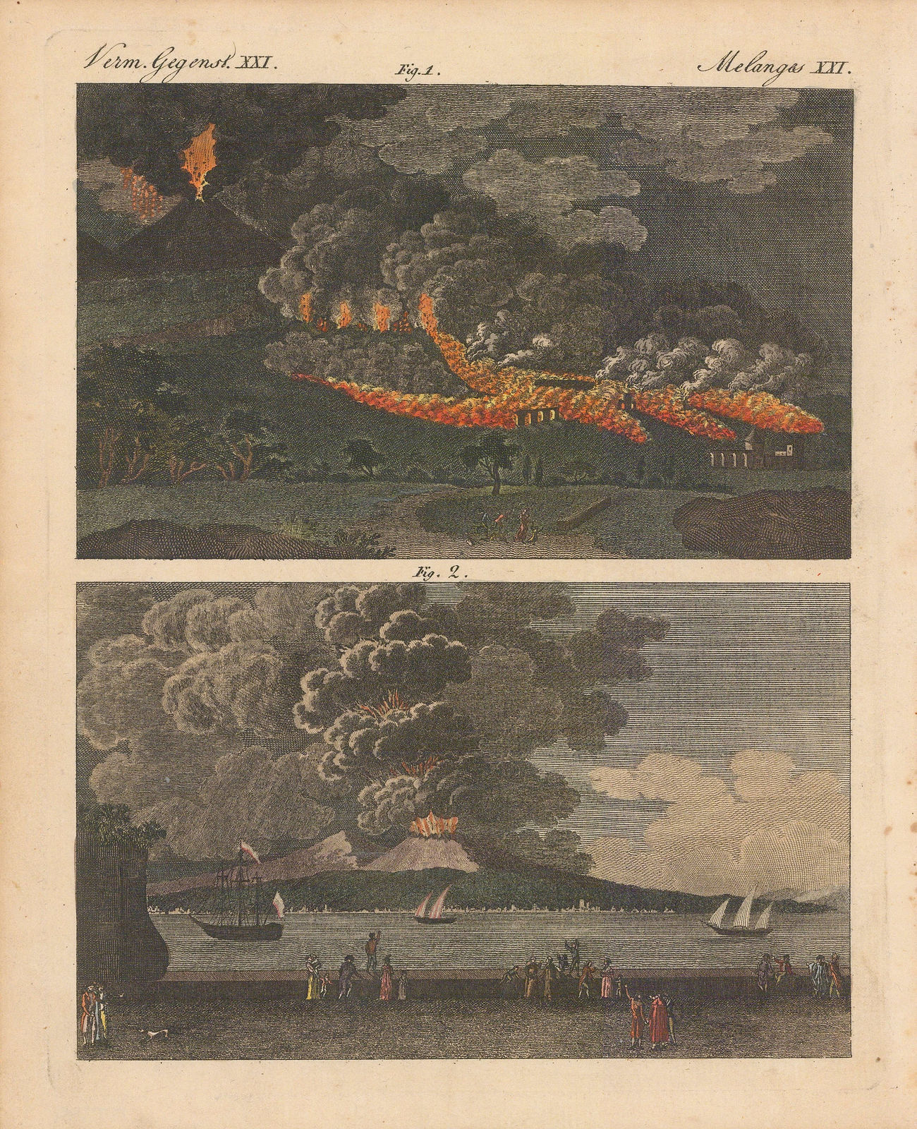 Friedrich Justin Bertuch, Naples - Mount Vesuvius, 1798