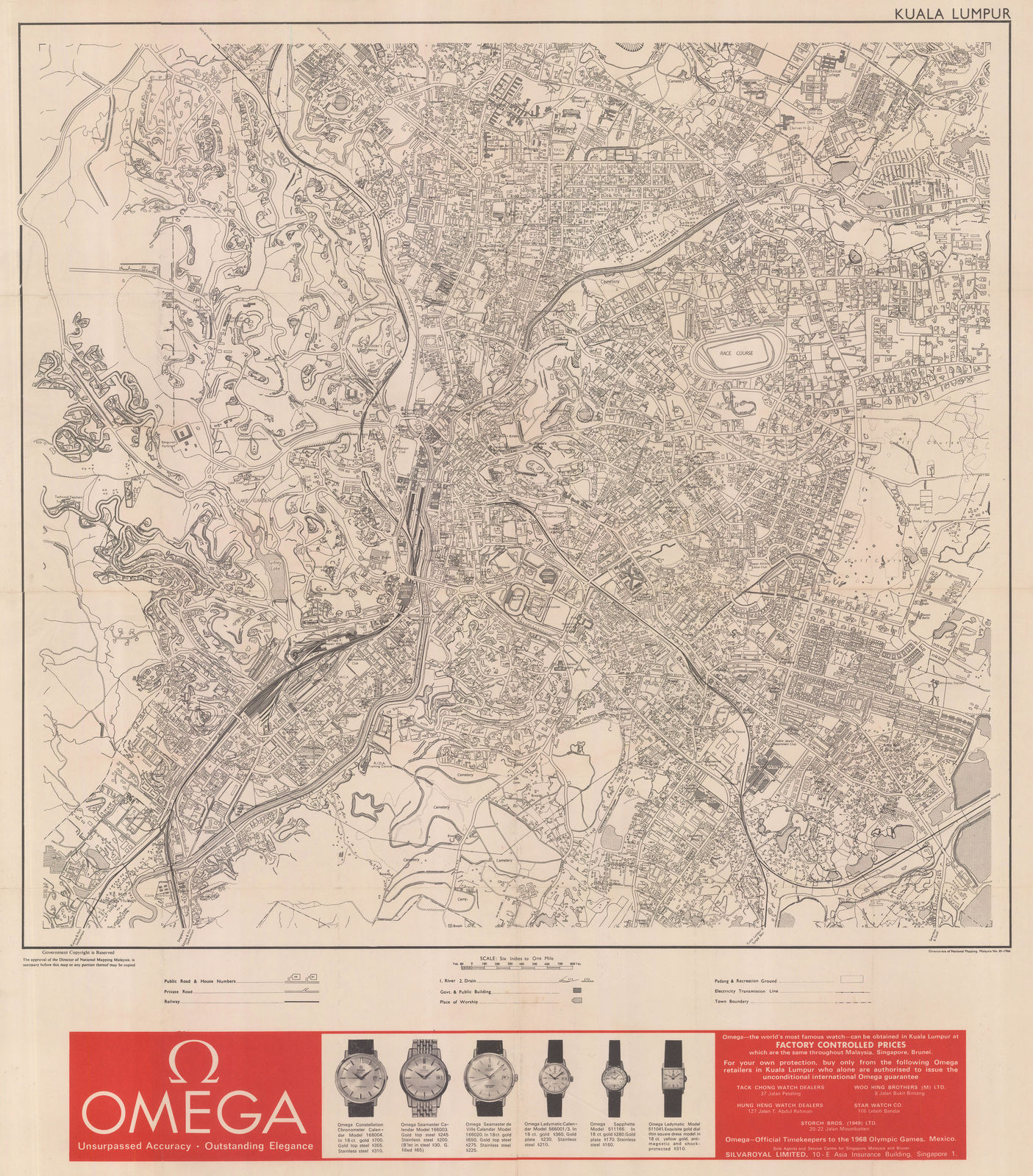 Directorate of National Mapping Malaysia, Kuala Lumpur, 1966
