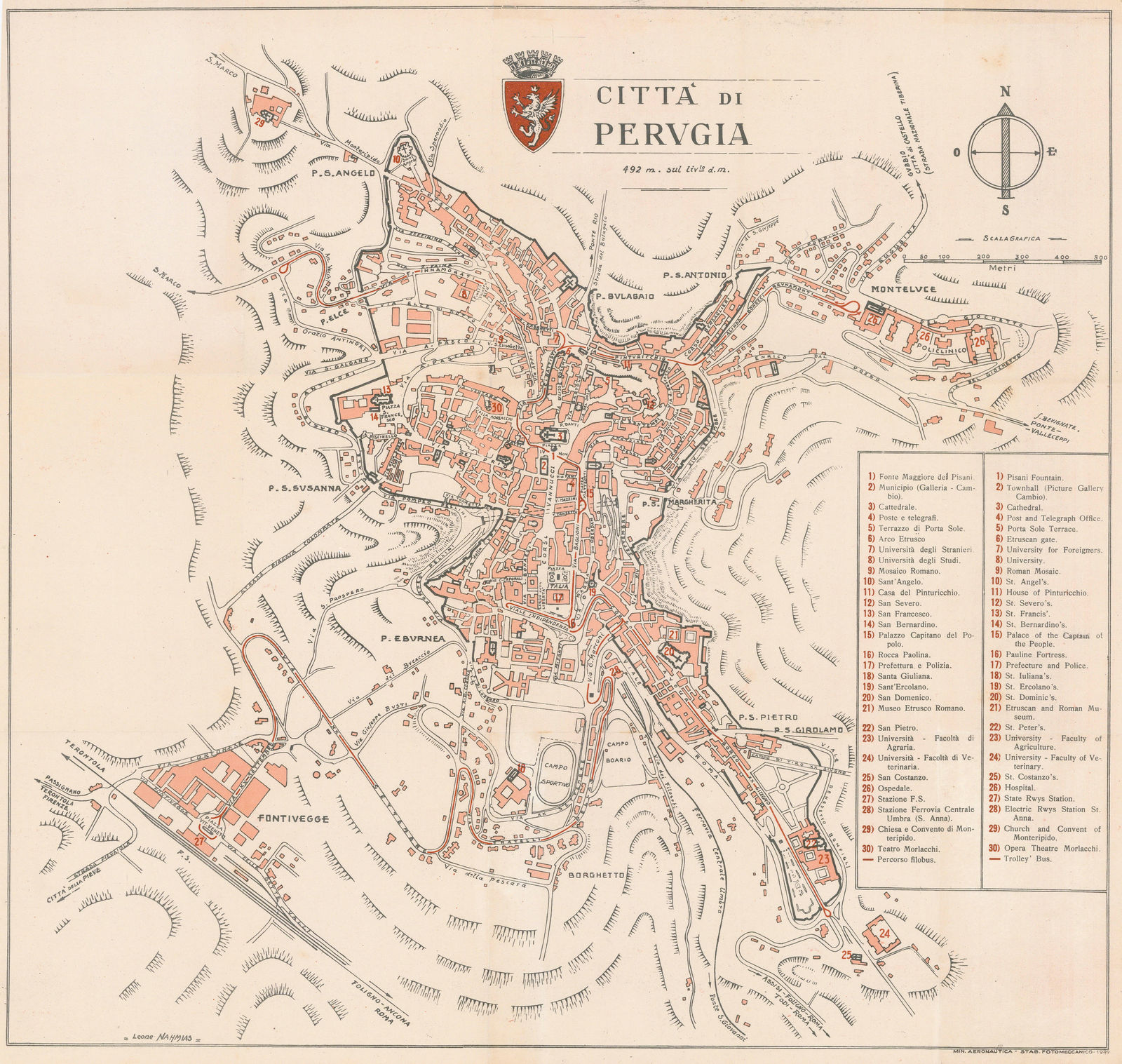 Leone Nahmias, City of Perugia, 1949