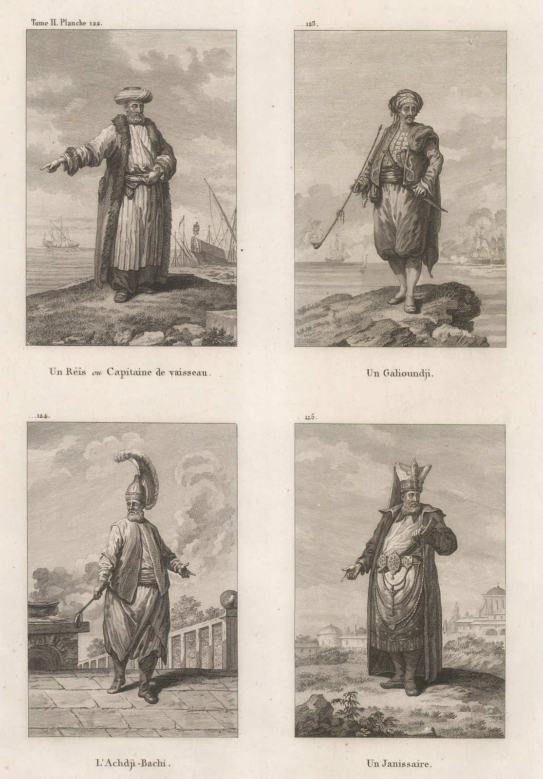 Count Marie-Gabriel de Choiseul-Gouffier, Turkey - Istanbul / Constantinople, Officers of the Court, 1782