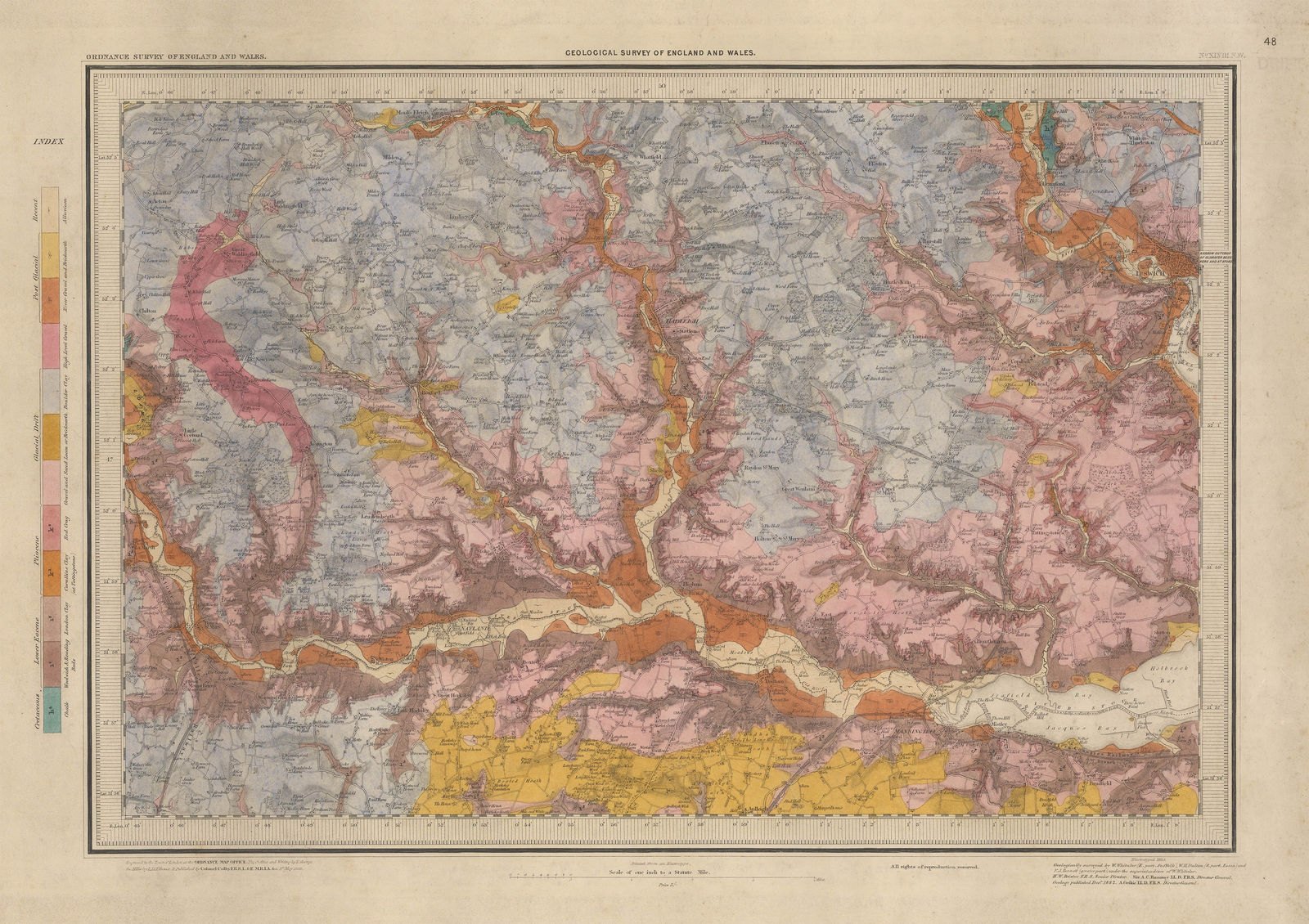 Ordnance Survey, Geological Survey of England and Wales, 1882