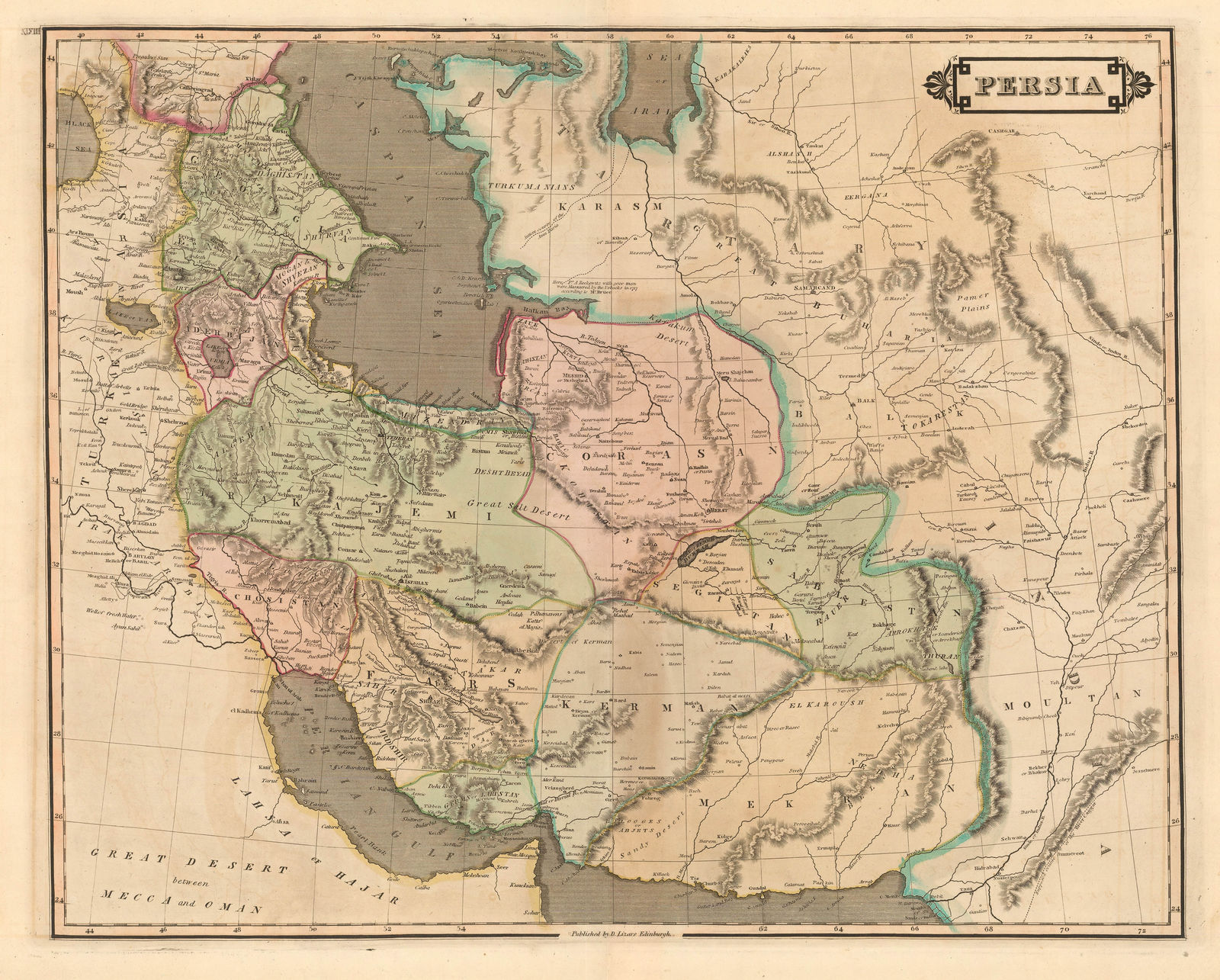 Daniel & William Lizars, Persia, 1820 c.